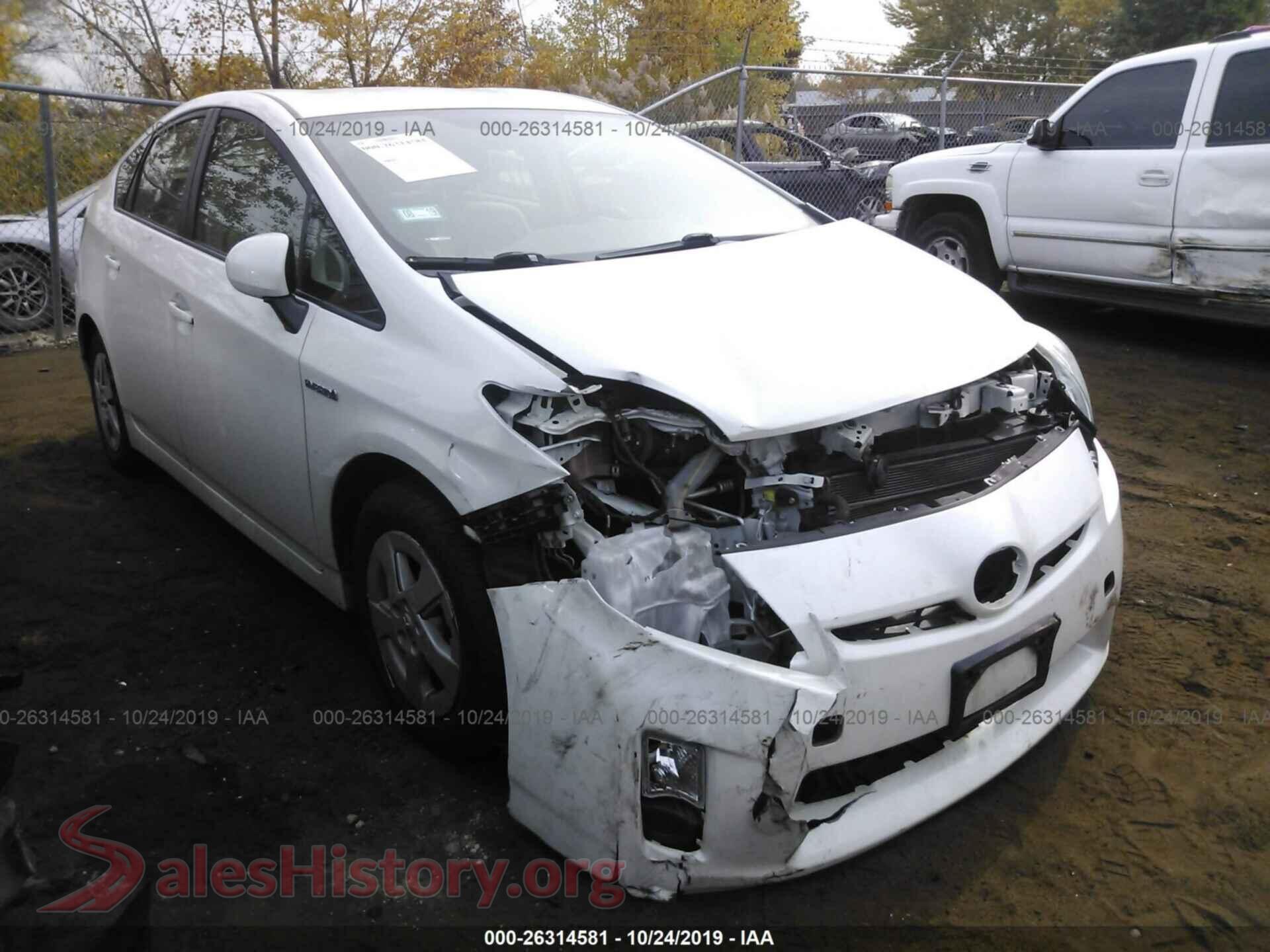 2011 TOYOTA PRIUS — VIN JTDKN3DU0B5330848