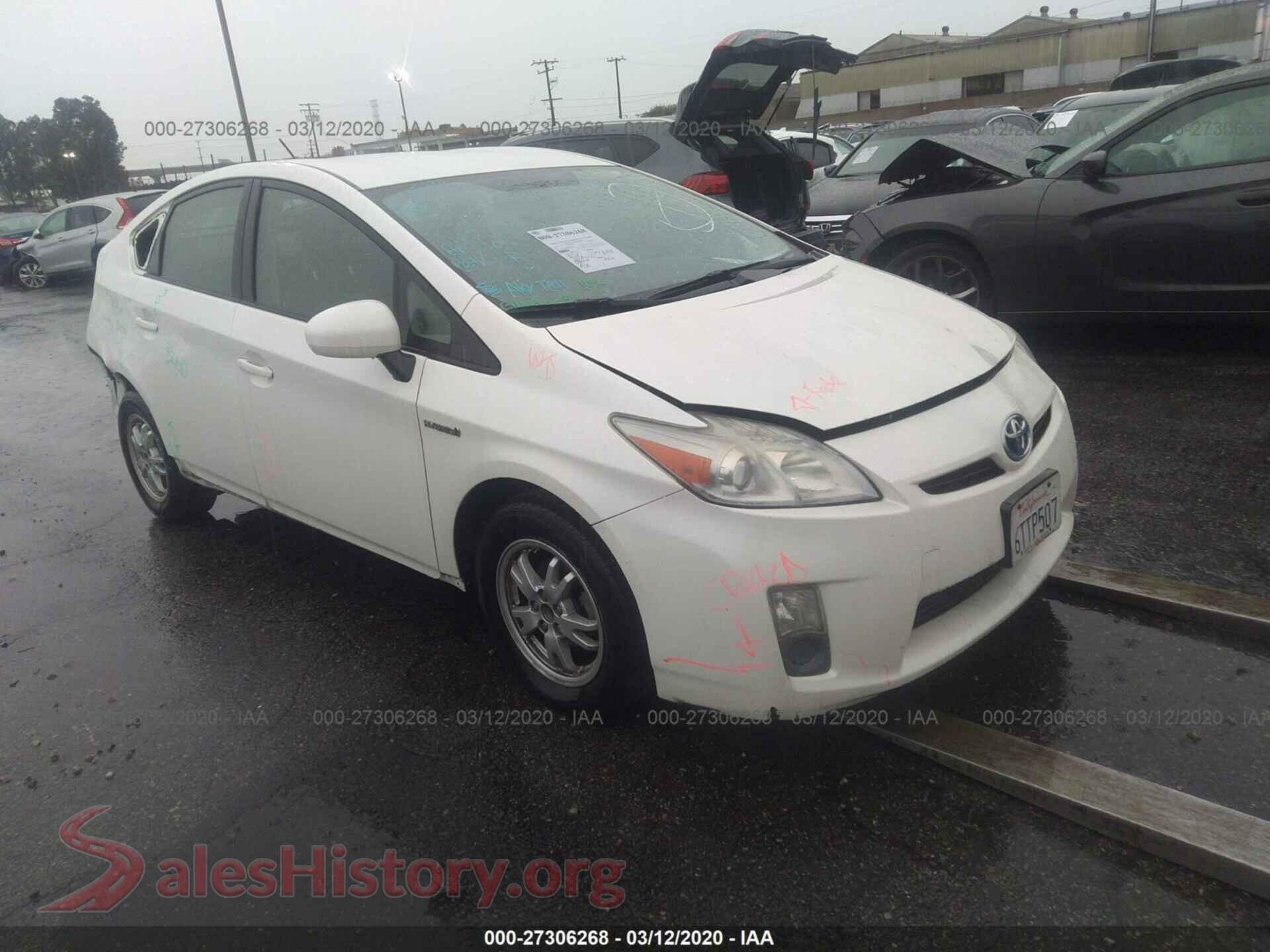 2011 TOYOTA PRIUS — VIN JTDKN3DU0B5373800