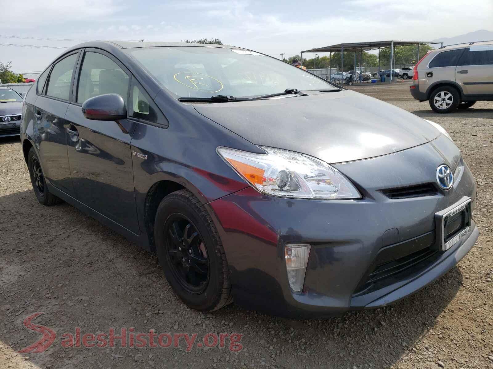 2012 TOYOTA PRIUS — VIN JTDKN3DU0C1536227