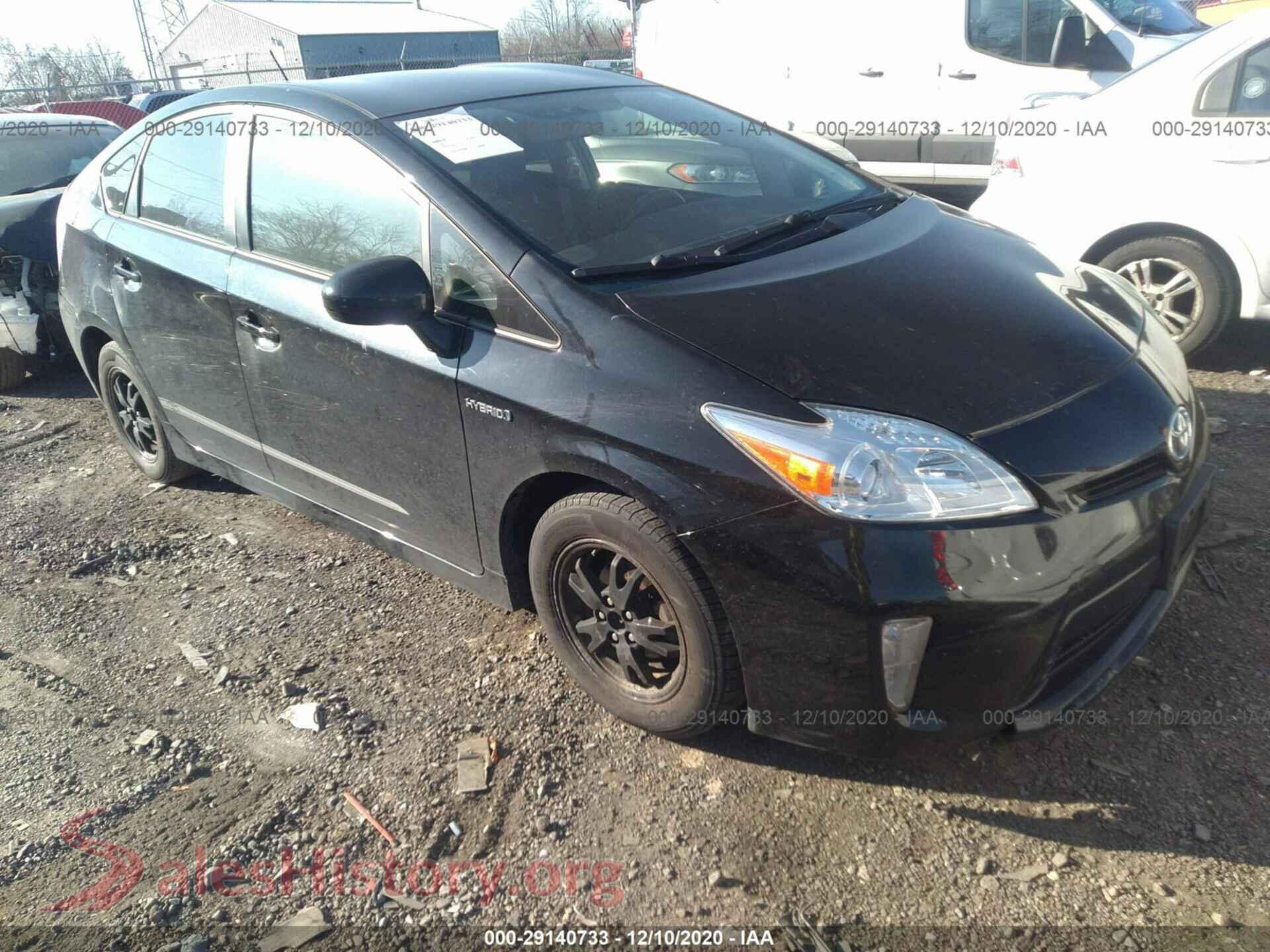 2013 TOYOTA PRIUS — VIN JTDKN3DU0D0351134