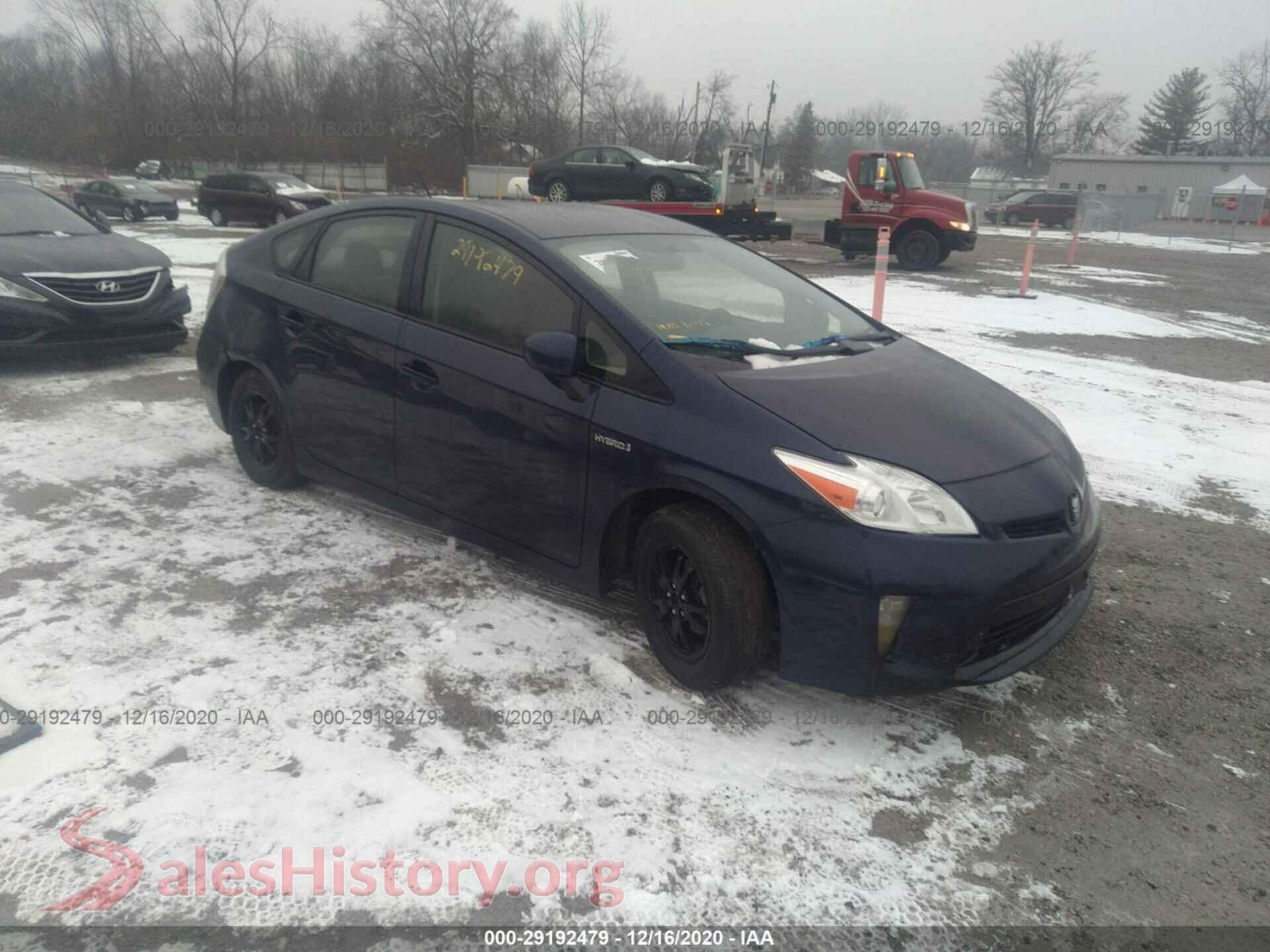 2013 TOYOTA PRIUS — VIN JTDKN3DU0D0356026