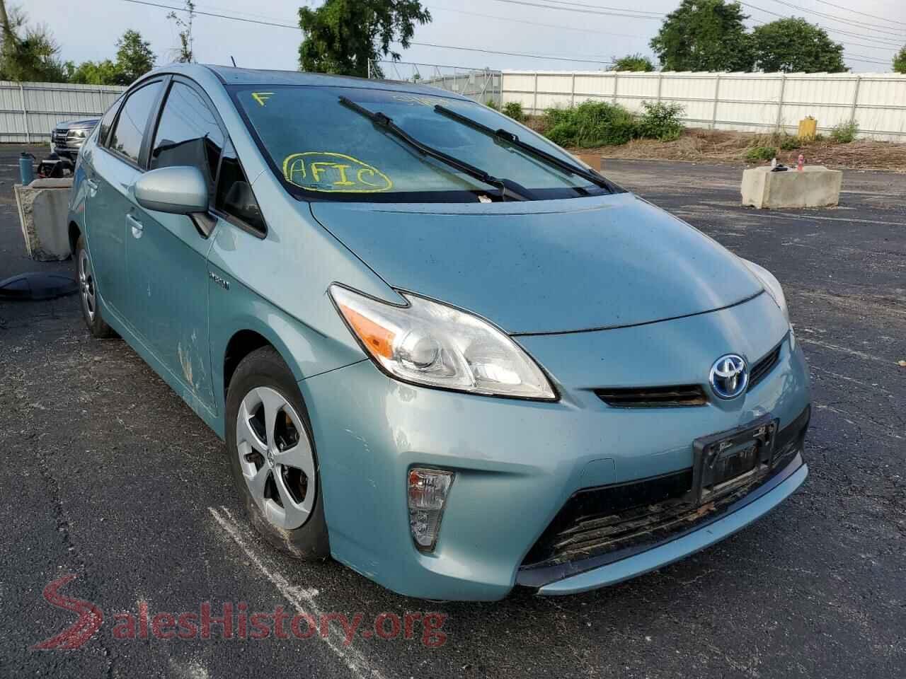 2013 TOYOTA PRIUS — VIN JTDKN3DU0D1722948