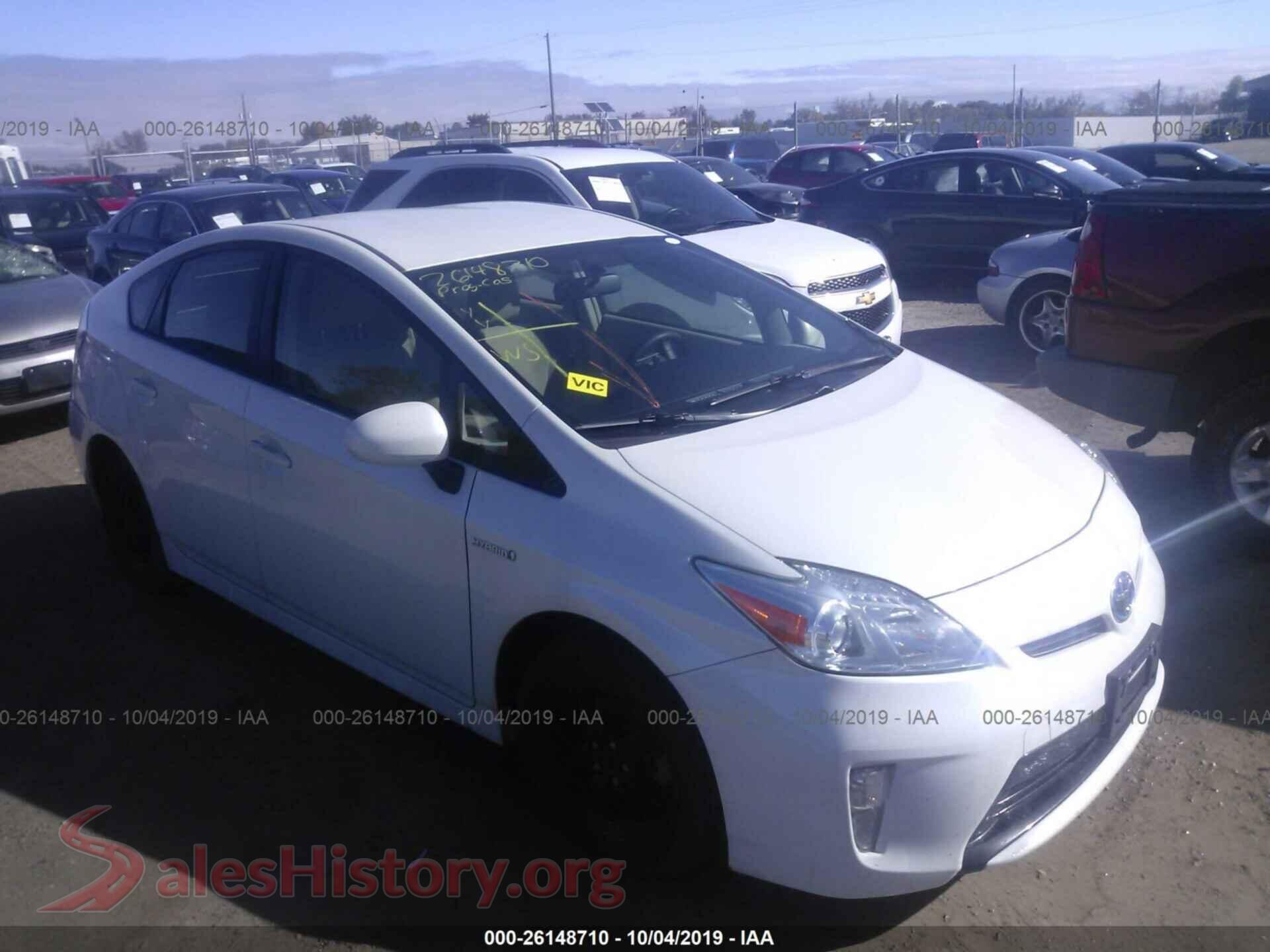 2015 TOYOTA PRIUS — VIN JTDKN3DU0F0459692