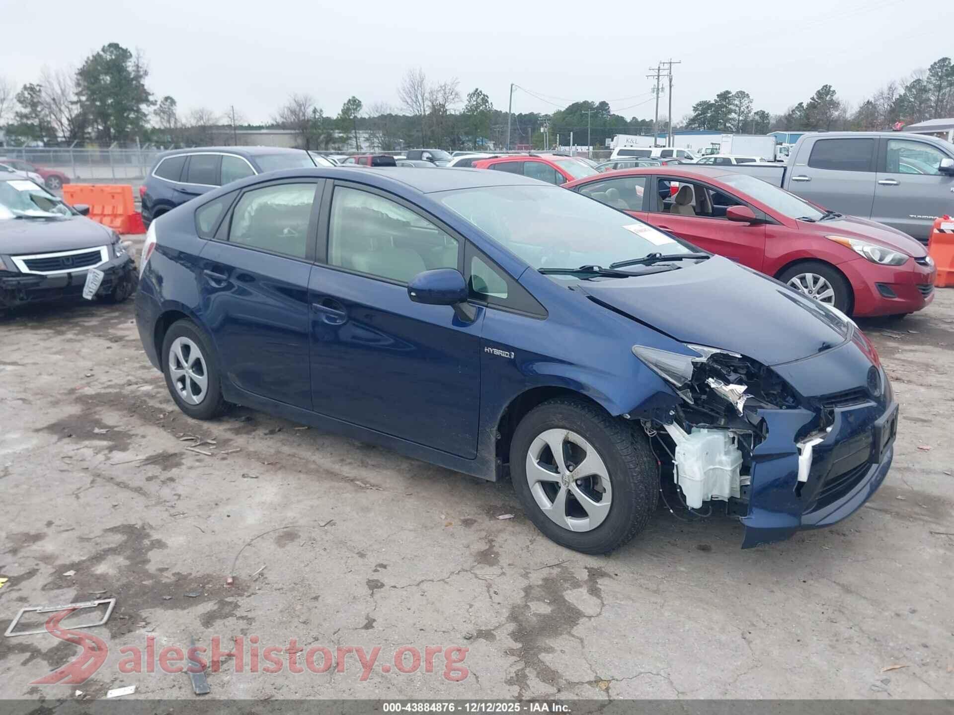 2015 TOYOTA PRIUS — VIN JTDKN3DU0F1953819