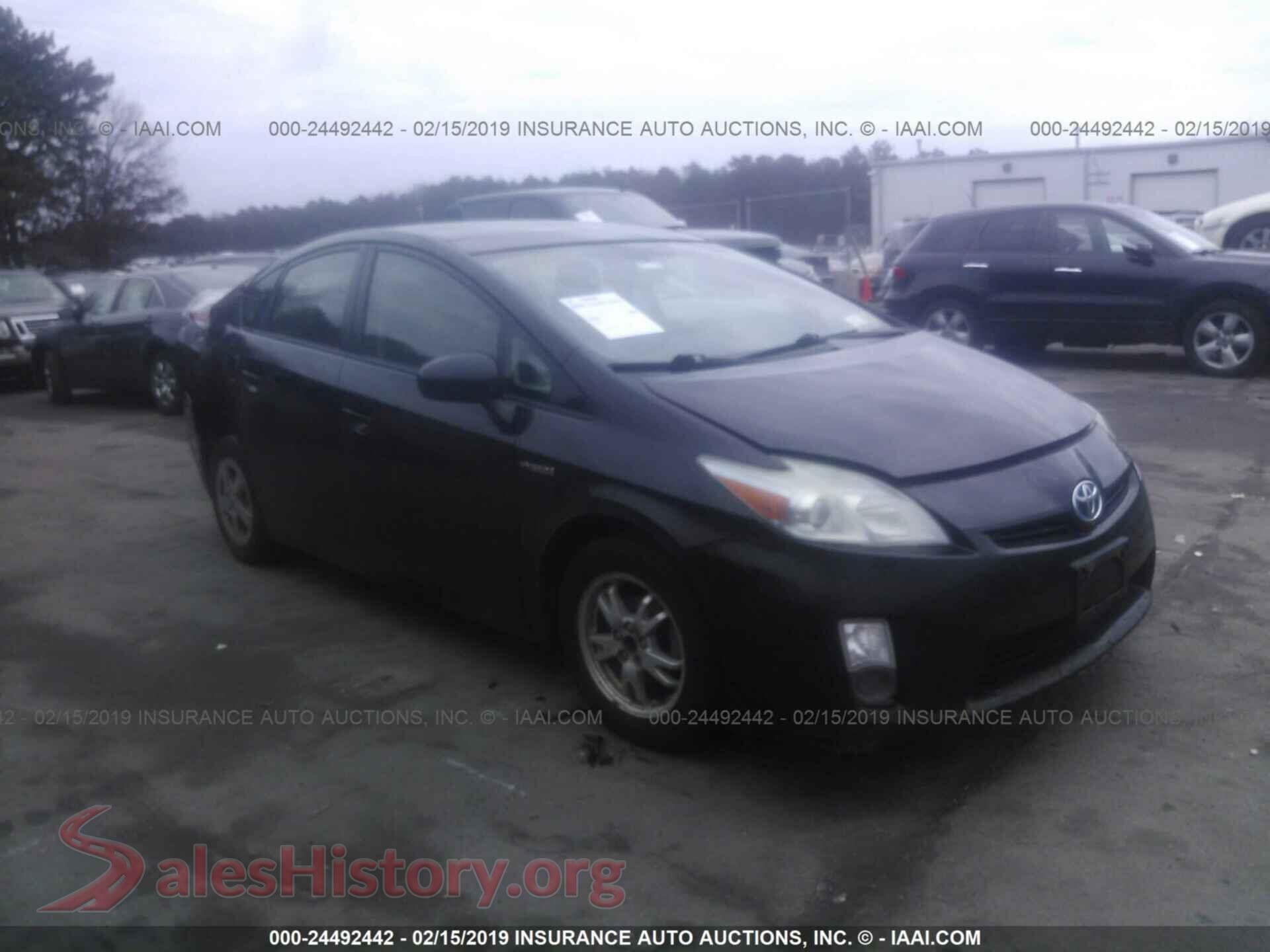 2010 TOYOTA PRIUS — VIN JTDKN3DU1A0161824