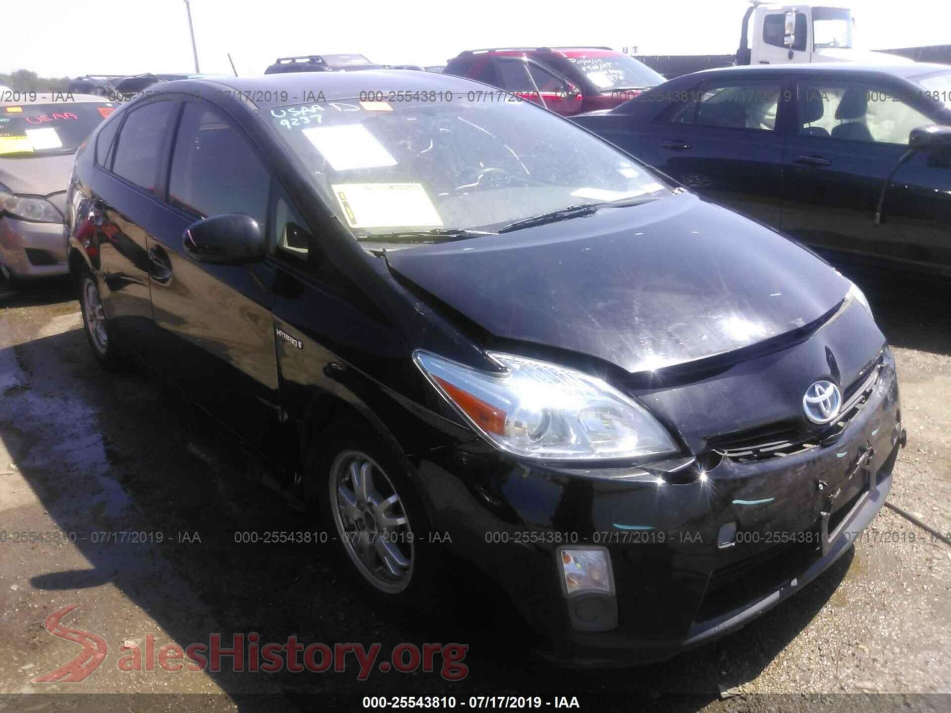 2010 TOYOTA PRIUS — VIN JTDKN3DU1A1099402