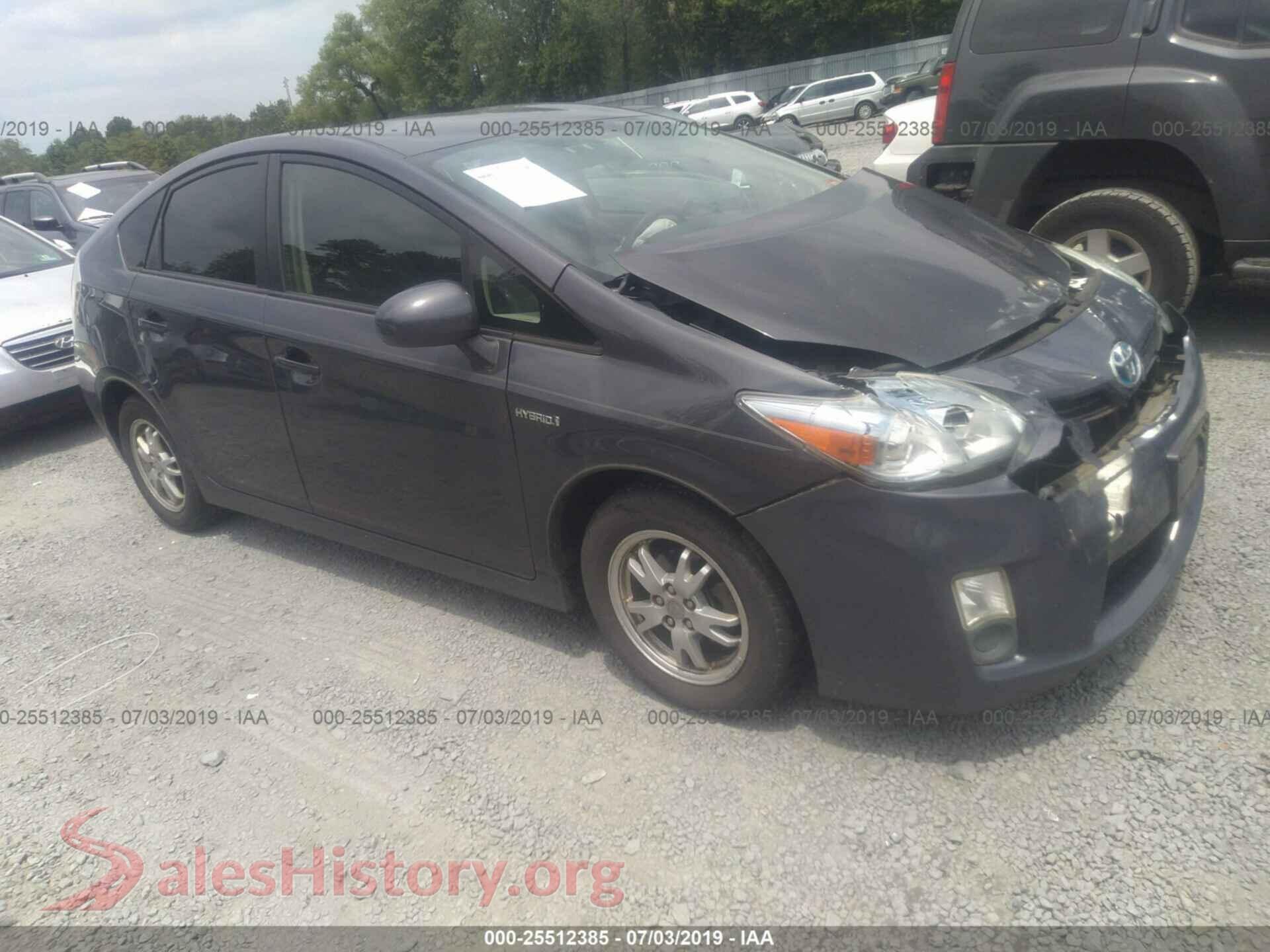 2011 TOYOTA PRIUS — VIN JTDKN3DU1B1416452