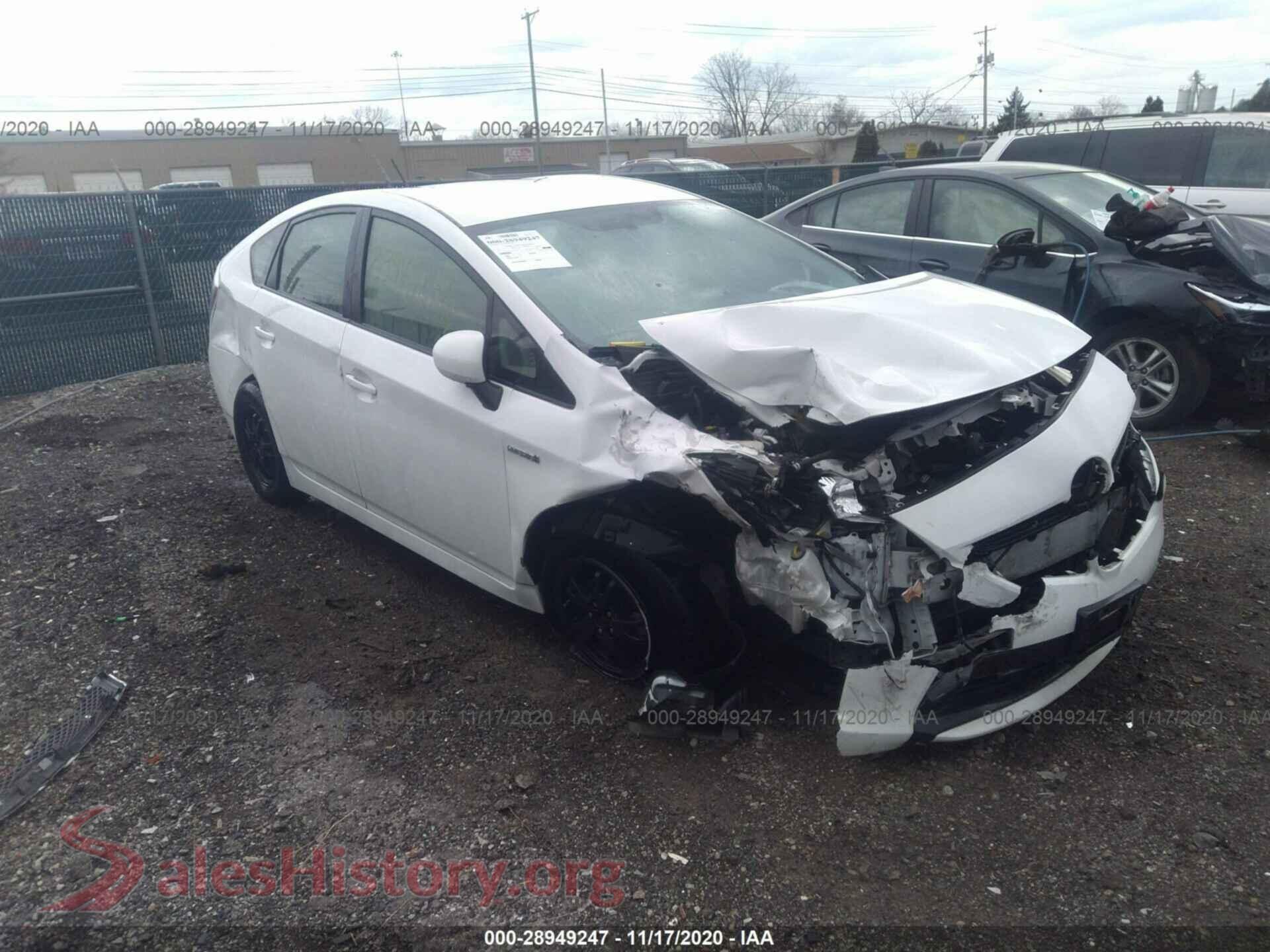 2012 TOYOTA PRIUS — VIN JTDKN3DU1C5424576