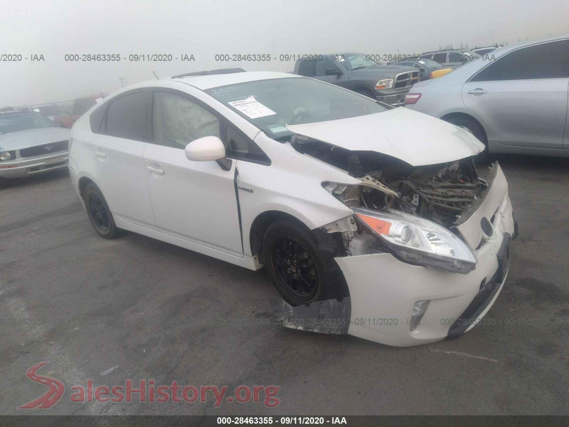 2014 TOYOTA PRIUS — VIN JTDKN3DU1E1744071