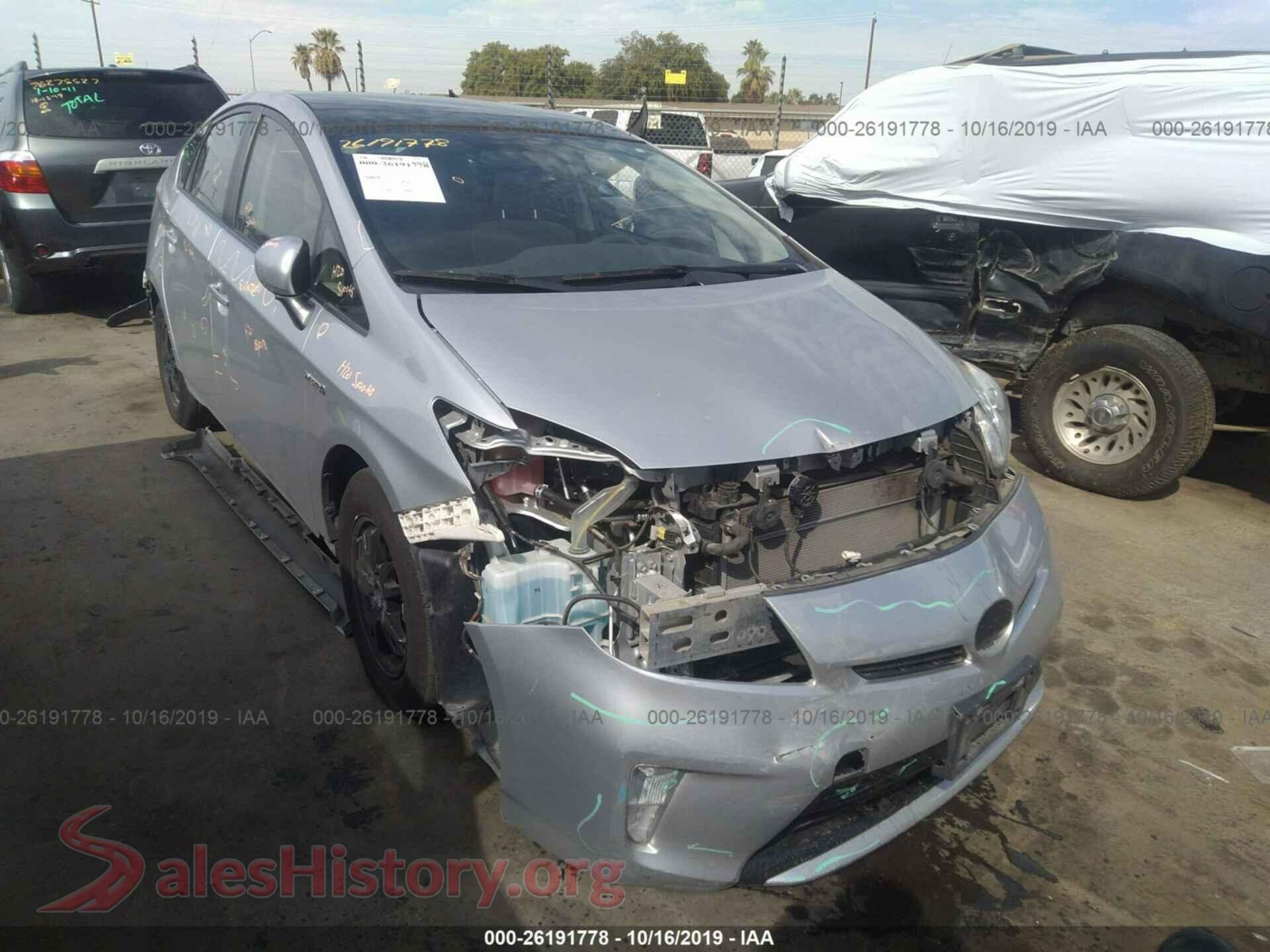 2014 TOYOTA PRIUS — VIN JTDKN3DU1E1823868