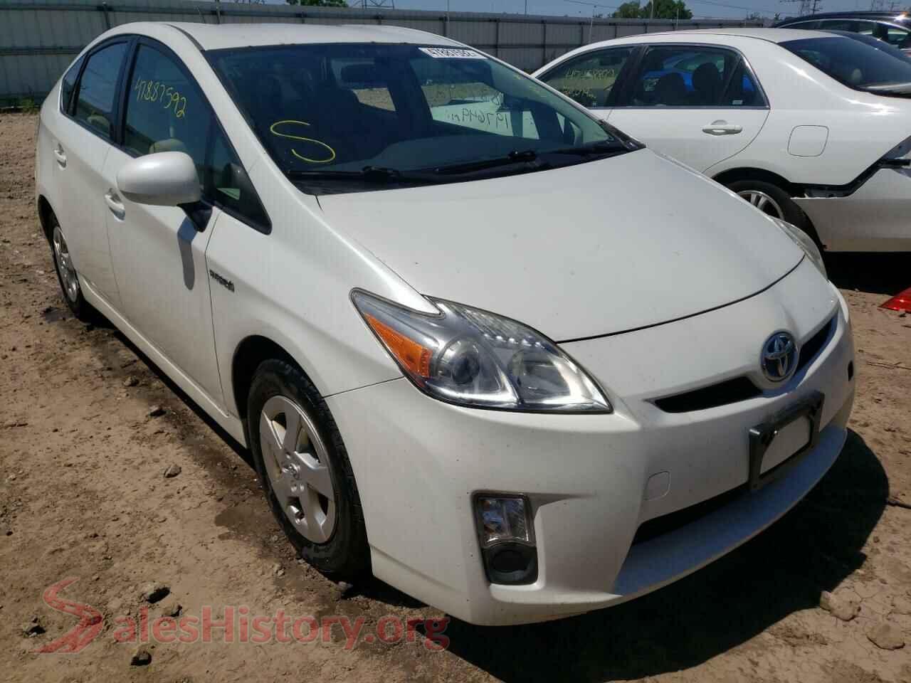 2011 TOYOTA PRIUS — VIN JTDKN3DU2B1452859