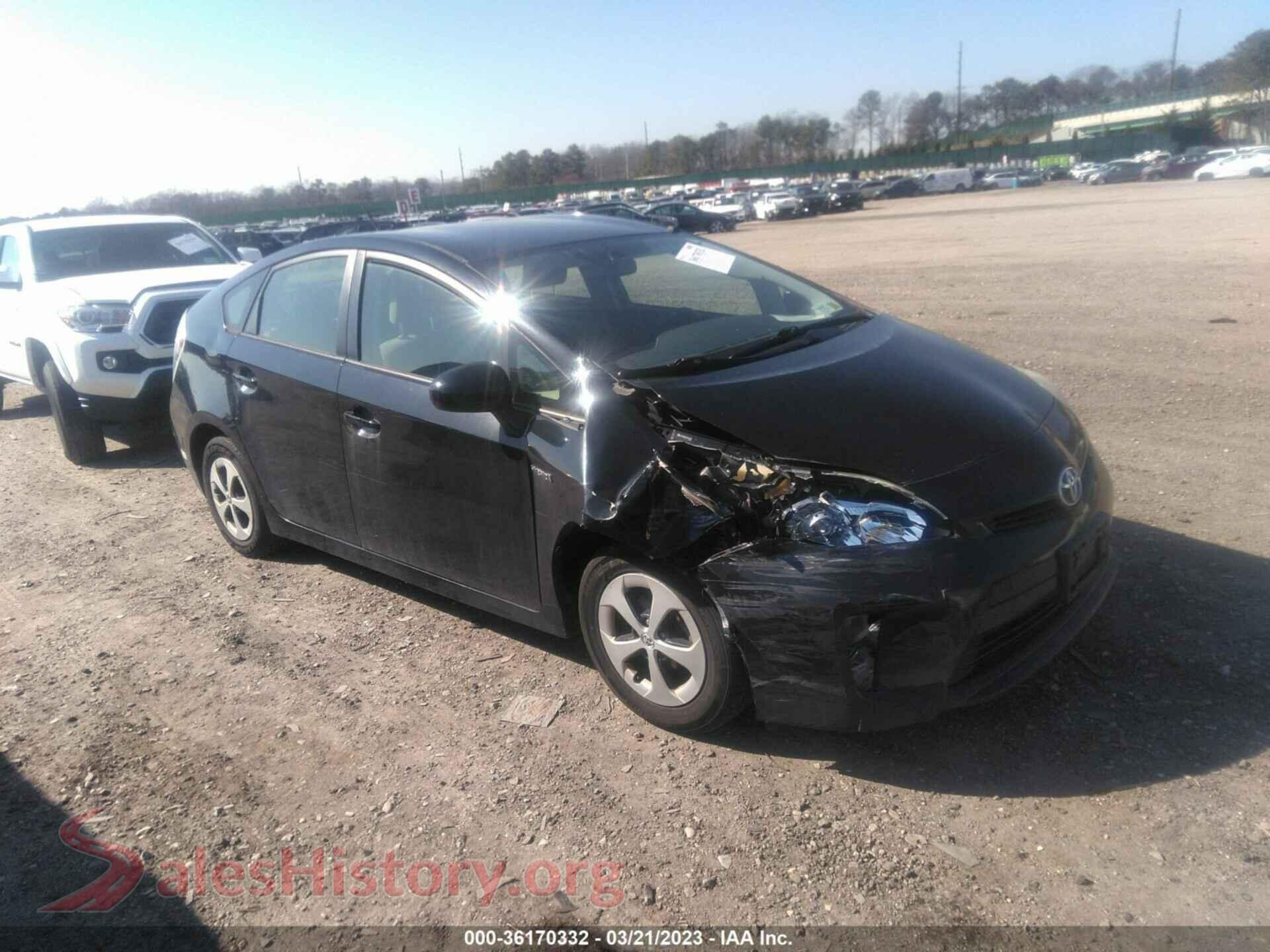 2012 TOYOTA PRIUS — VIN JTDKN3DU2C5462401