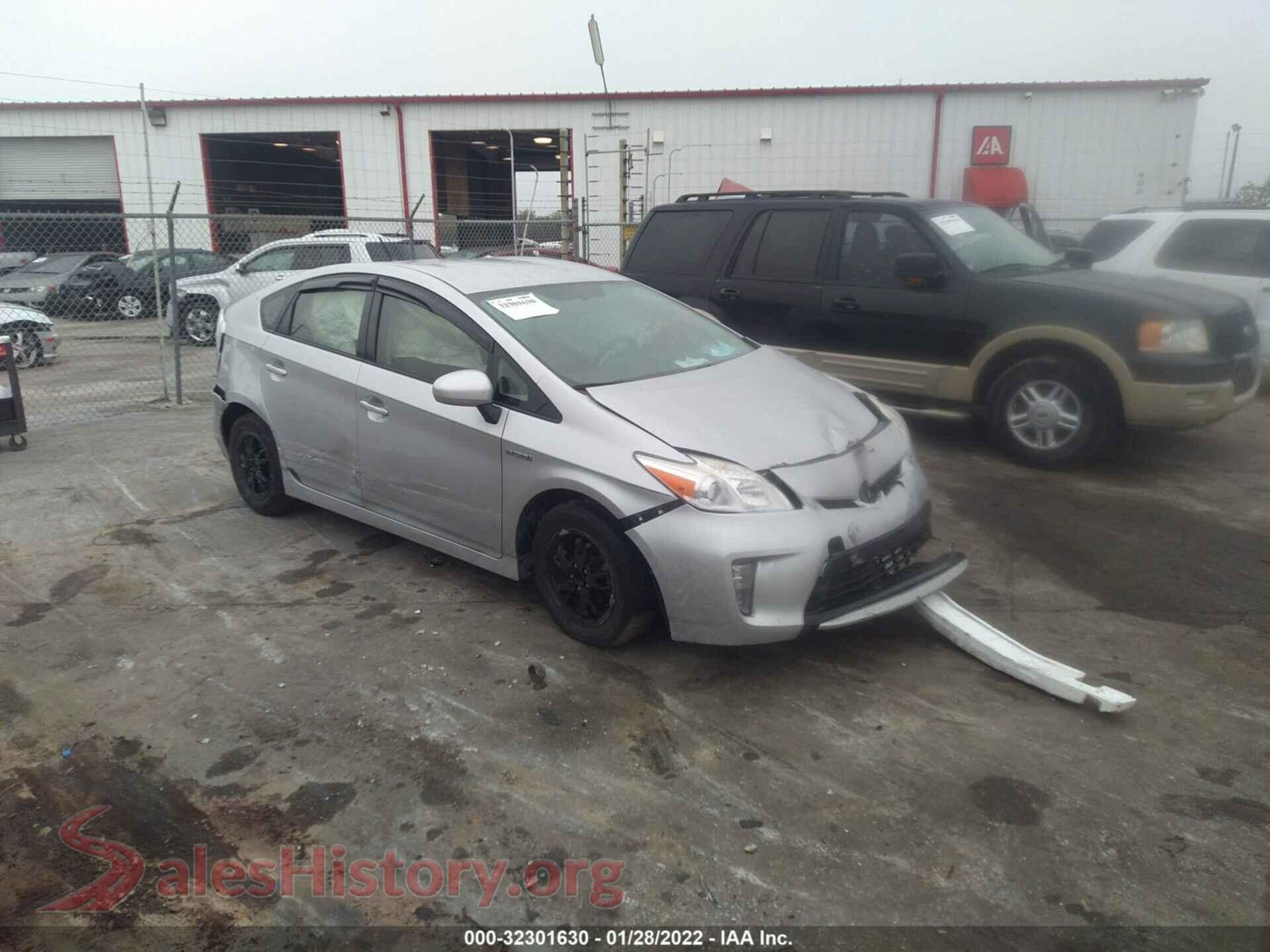 2013 TOYOTA PRIUS — VIN JTDKN3DU2D5604537
