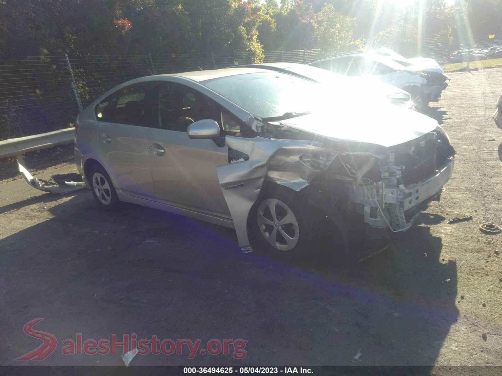 2014 TOYOTA PRIUS — VIN JTDKN3DU2E0364372