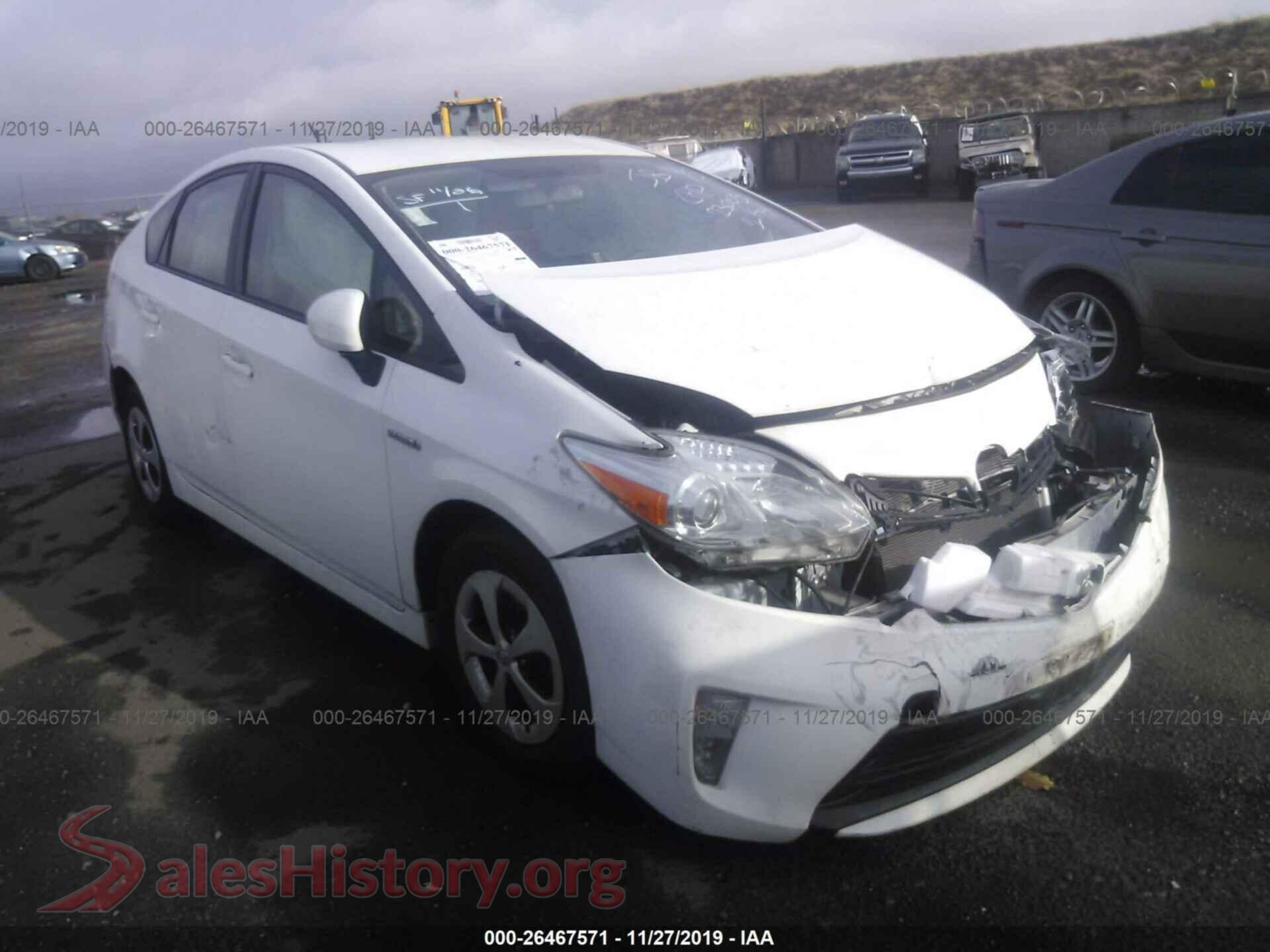 2014 TOYOTA PRIUS — VIN JTDKN3DU2E1781789