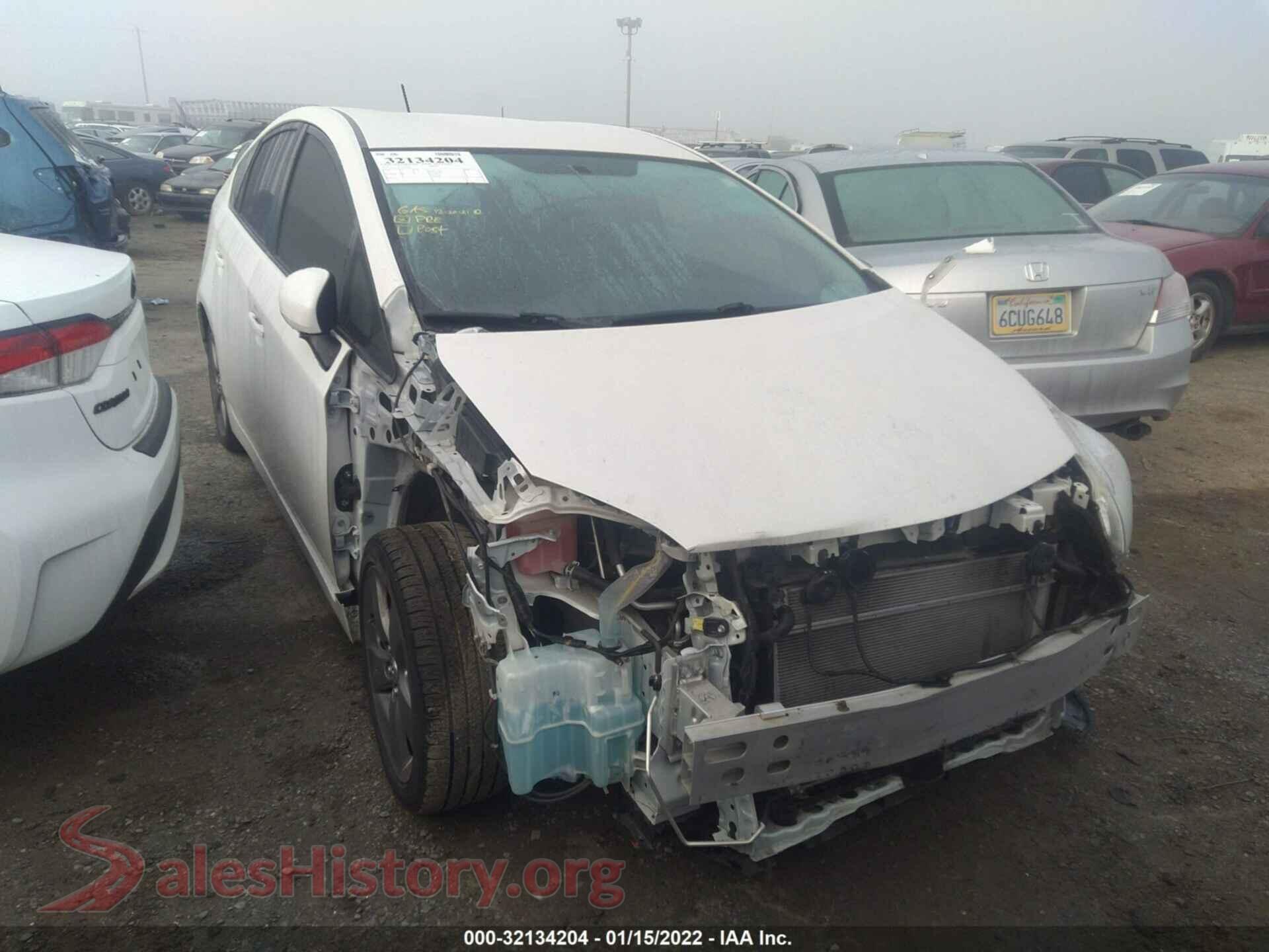 2015 TOYOTA PRIUS — VIN JTDKN3DU2F0421414