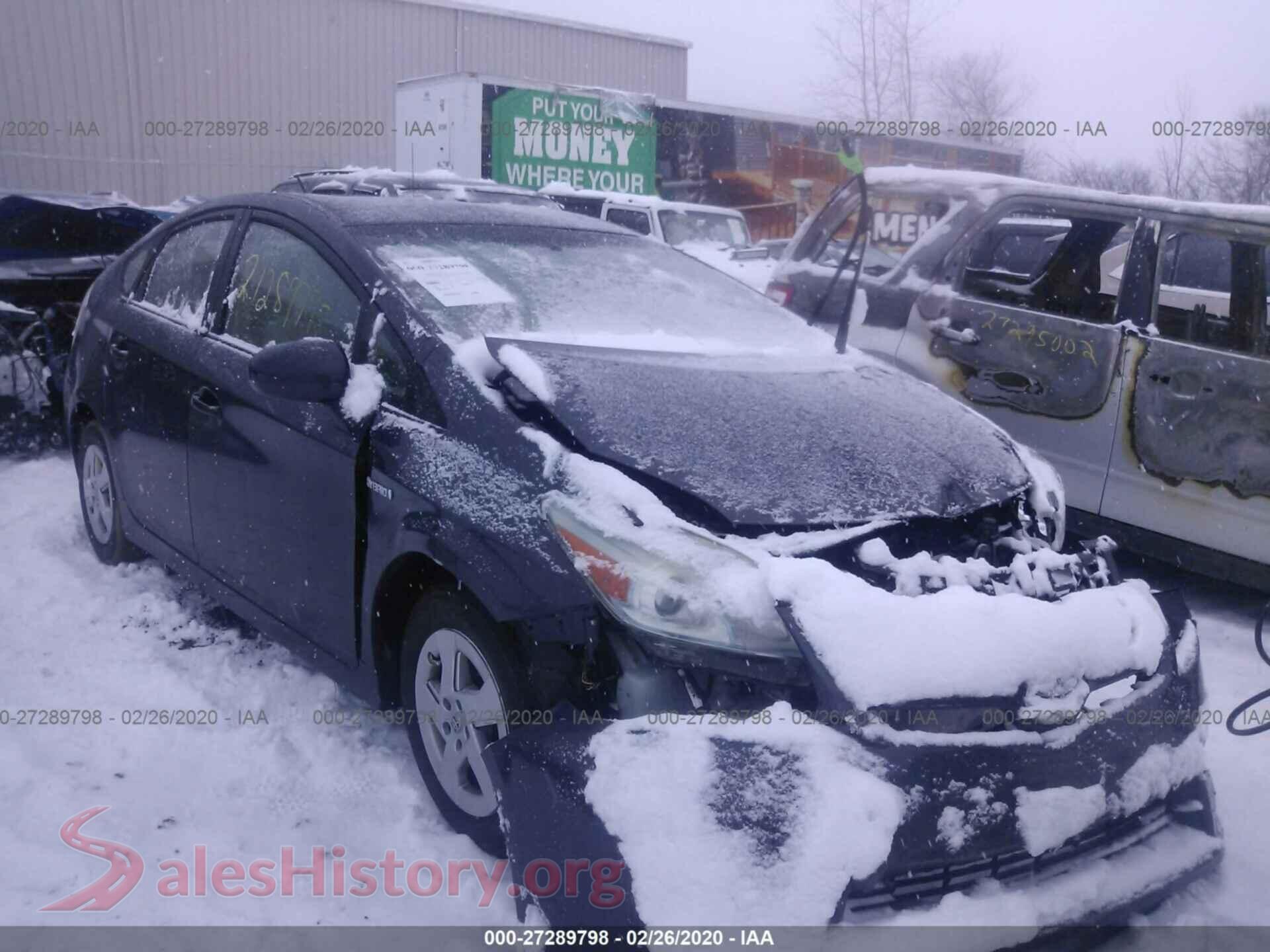 2010 TOYOTA PRIUS — VIN JTDKN3DU3A0071154