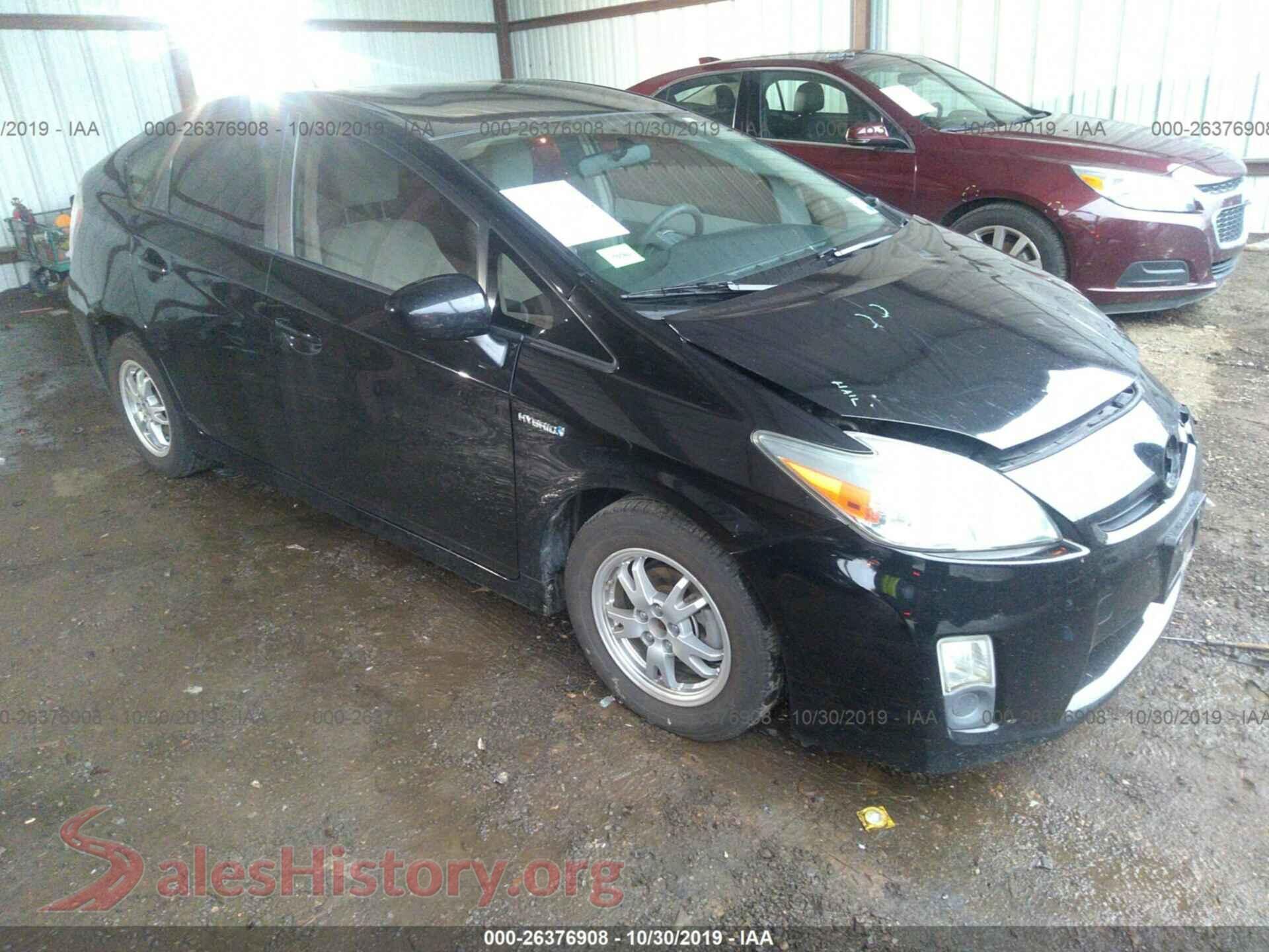2010 TOYOTA PRIUS — VIN JTDKN3DU3A0142238