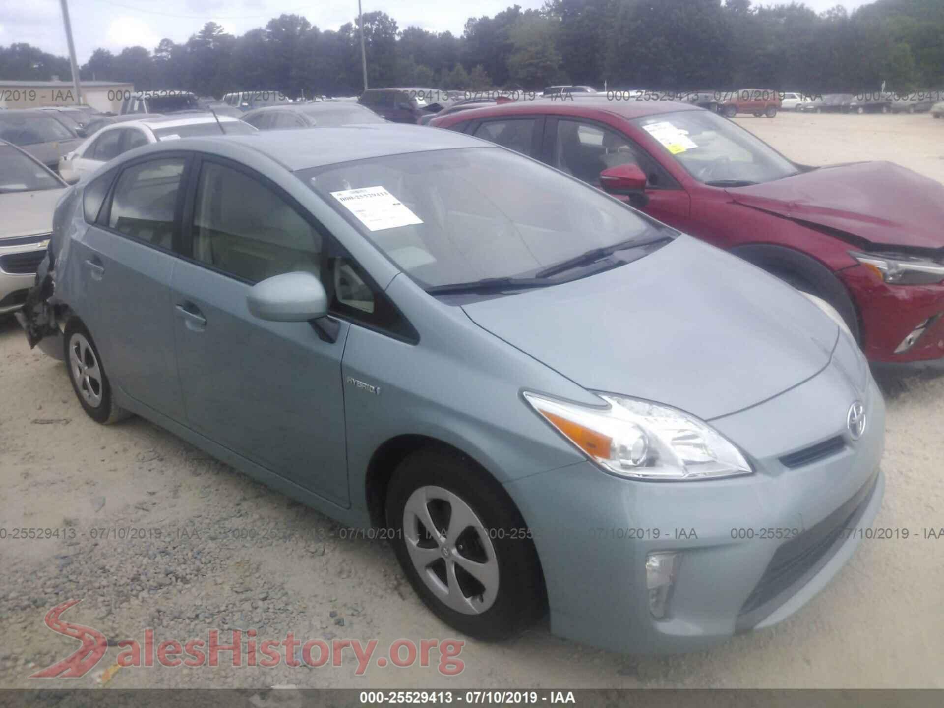 2013 TOYOTA PRIUS — VIN JTDKN3DU3D1709823