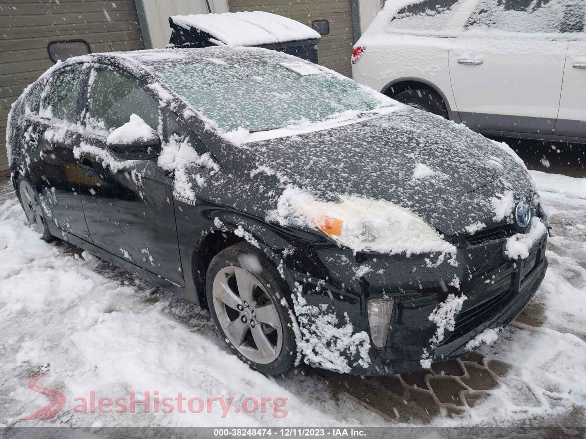 2013 TOYOTA PRIUS — VIN JTDKN3DU3D5609553