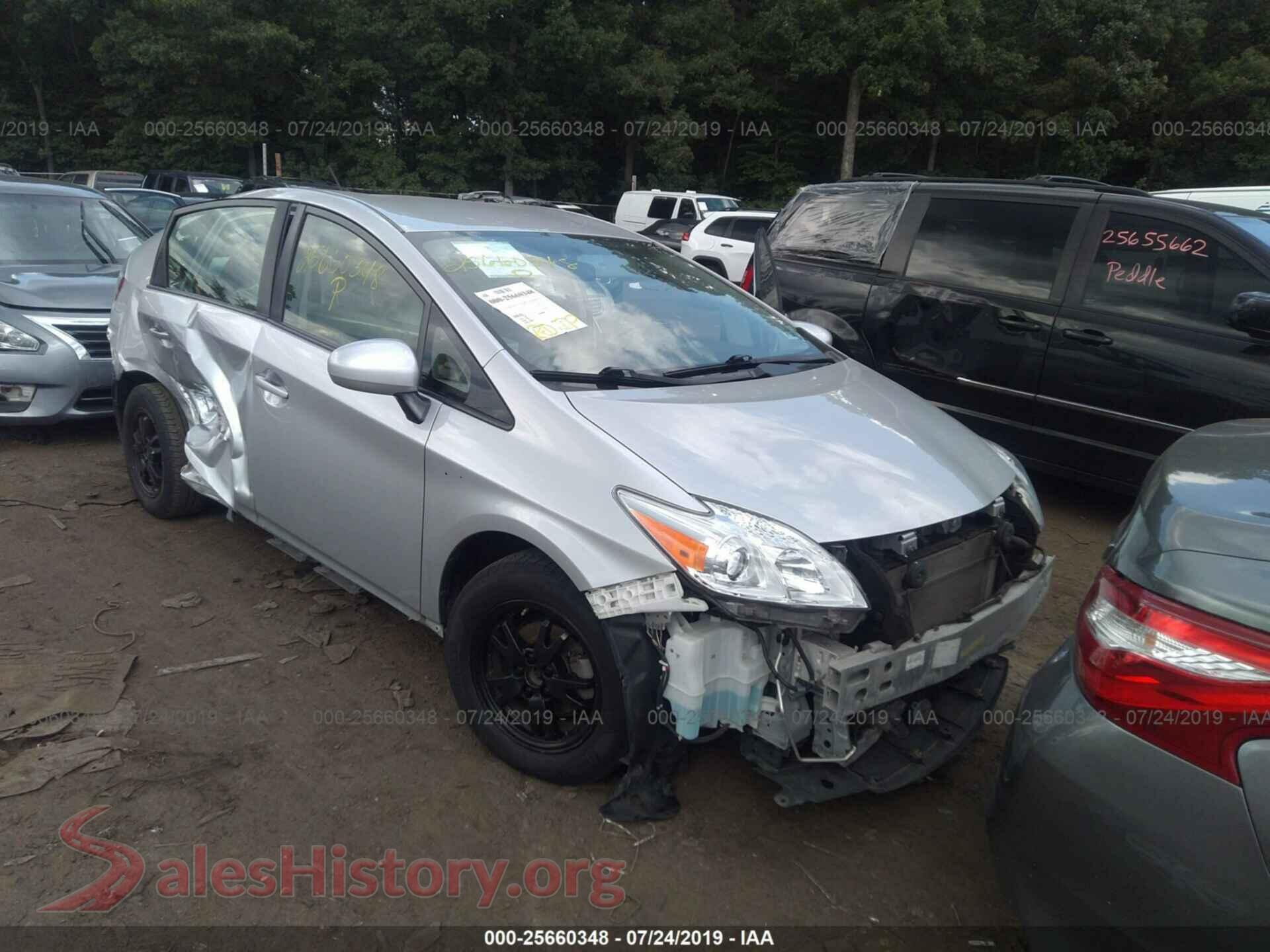 2014 TOYOTA PRIUS — VIN JTDKN3DU3E0363571