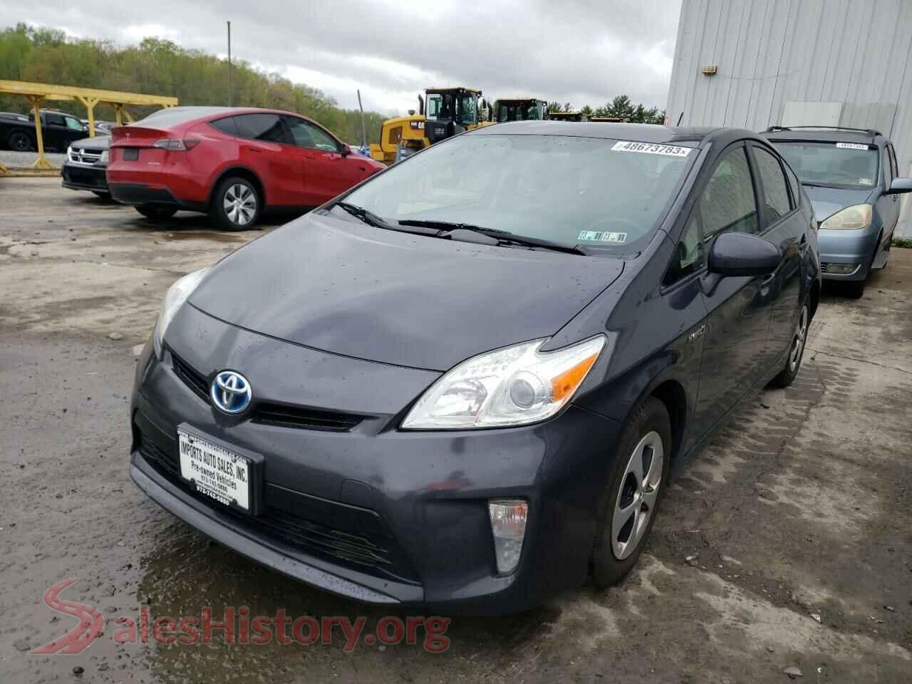 2014 TOYOTA PRIUS — VIN JTDKN3DU3E0366194