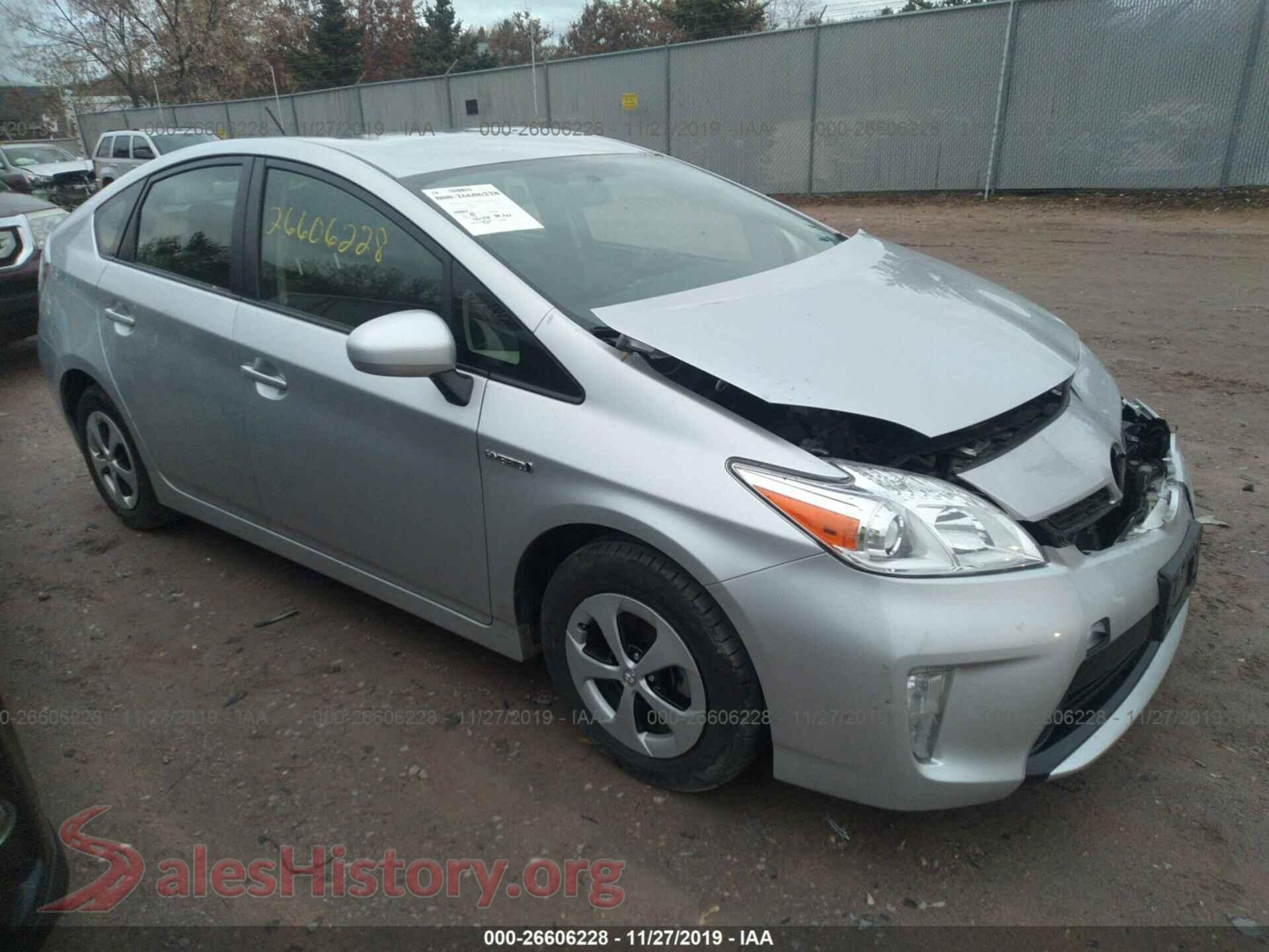 2014 TOYOTA PRIUS — VIN JTDKN3DU3E0380130