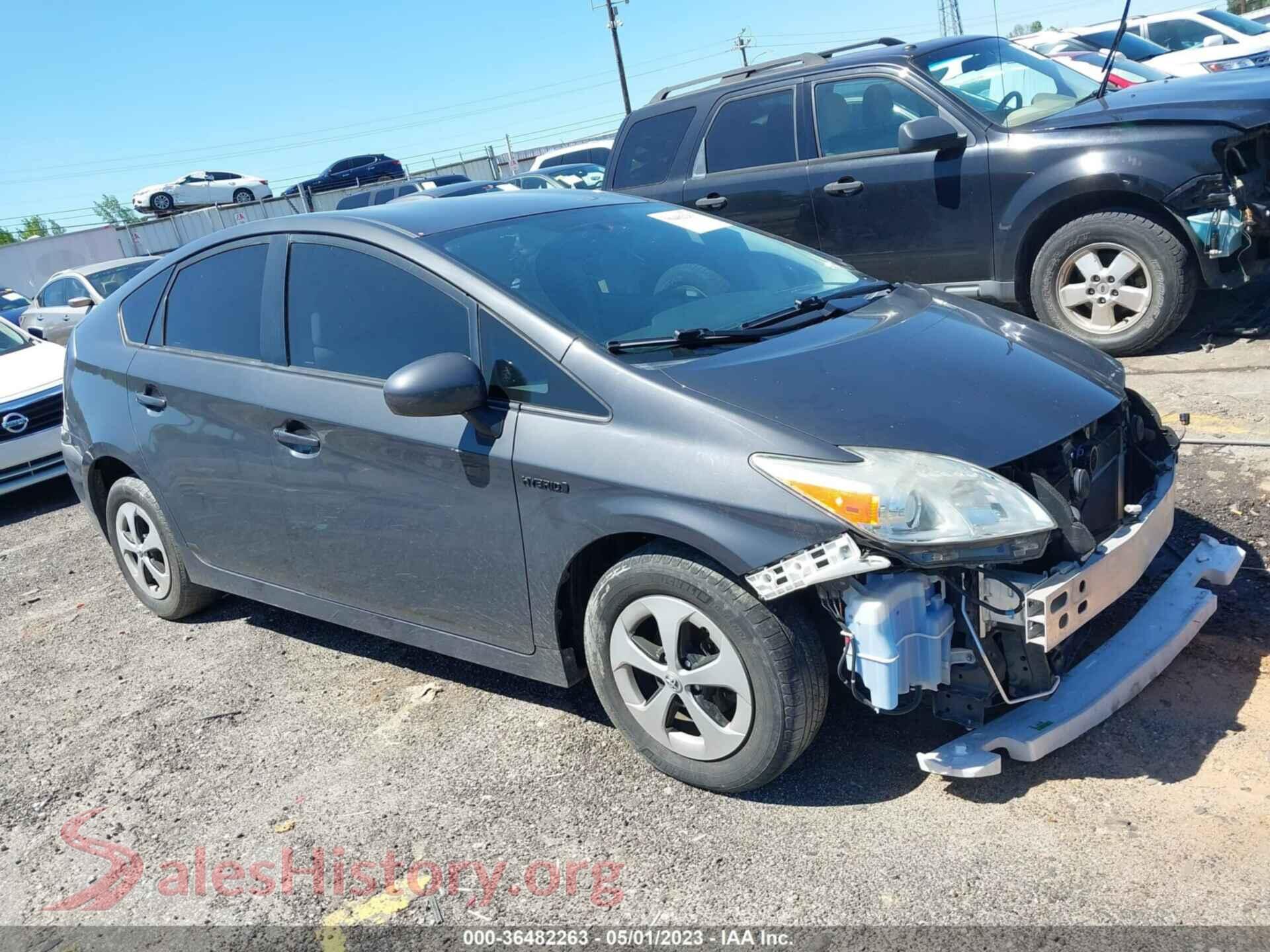 2015 TOYOTA PRIUS — VIN JTDKN3DU3F0414827