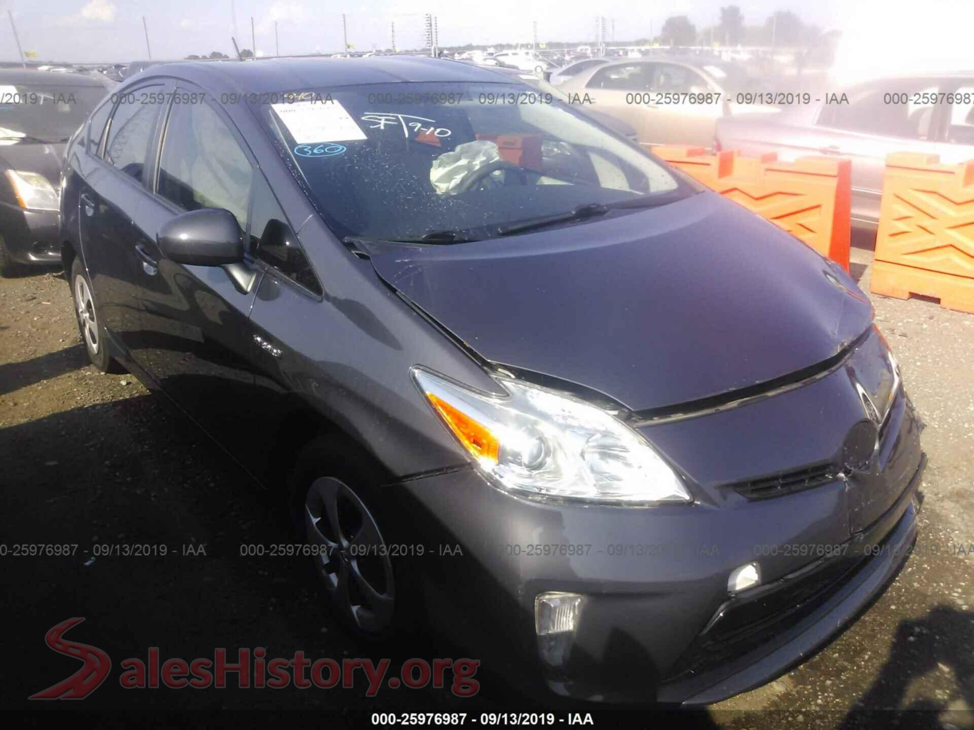 2013 TOYOTA PRIUS — VIN JTDKN3DU4D1722712