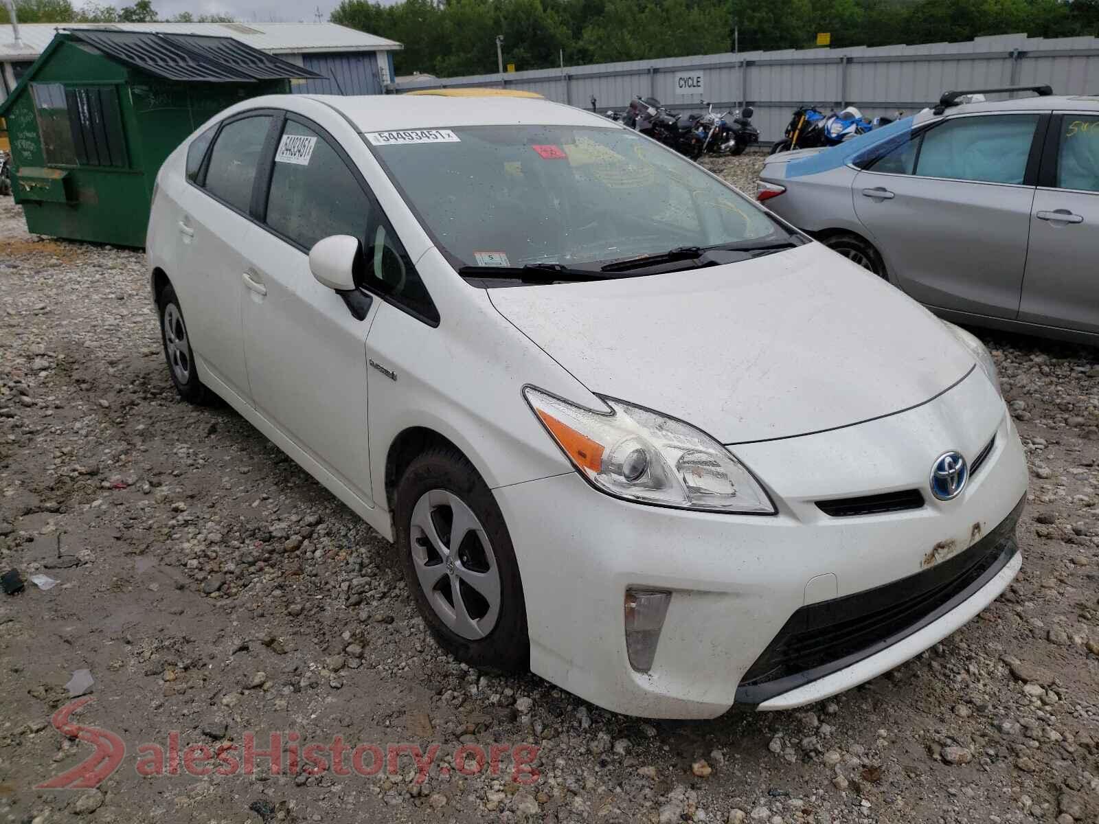 2014 TOYOTA PRIUS — VIN JTDKN3DU4E1779896