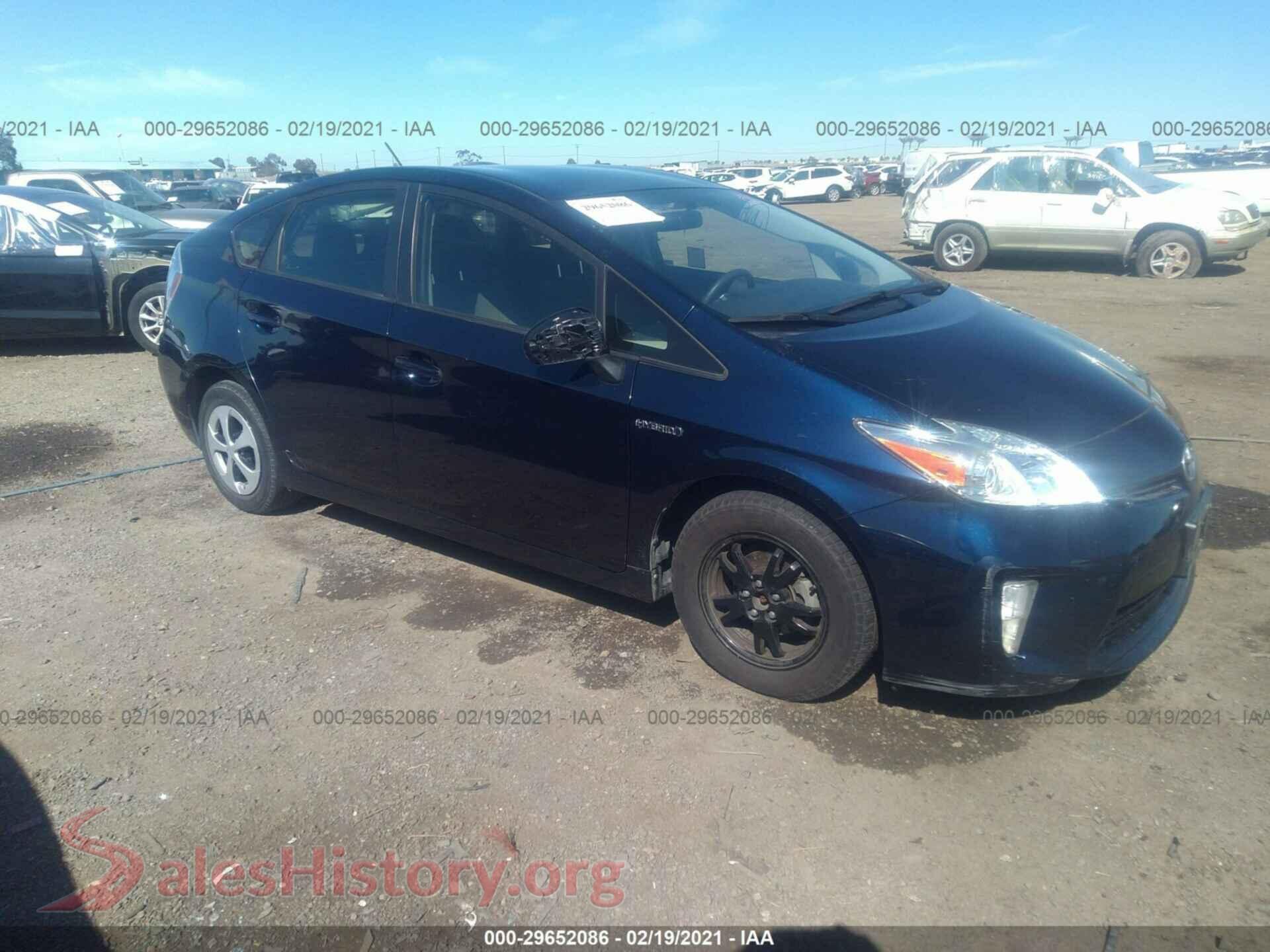 2015 TOYOTA PRIUS — VIN JTDKN3DU4F0453250