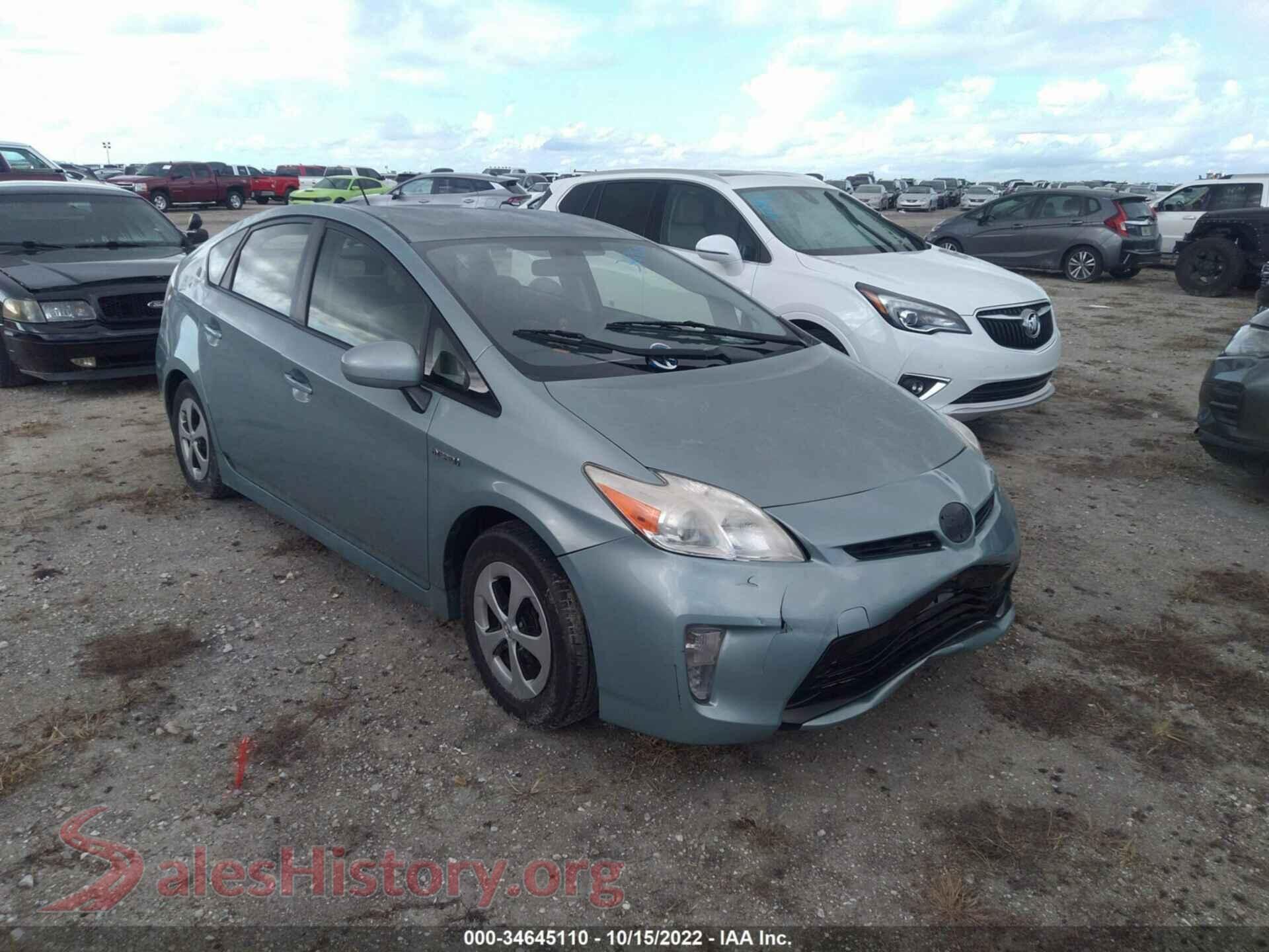 2015 TOYOTA PRIUS — VIN JTDKN3DU4F1974768
