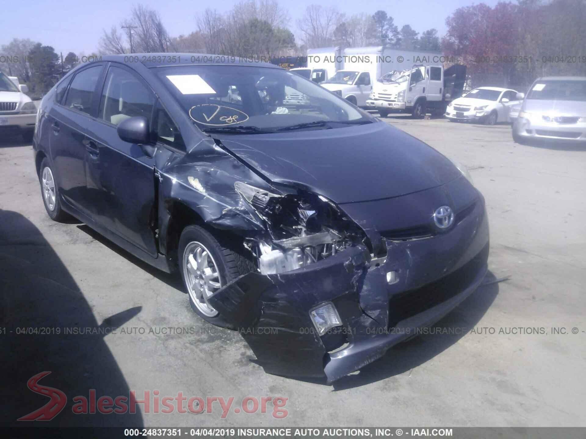 2010 TOYOTA PRIUS — VIN JTDKN3DU5A0138501