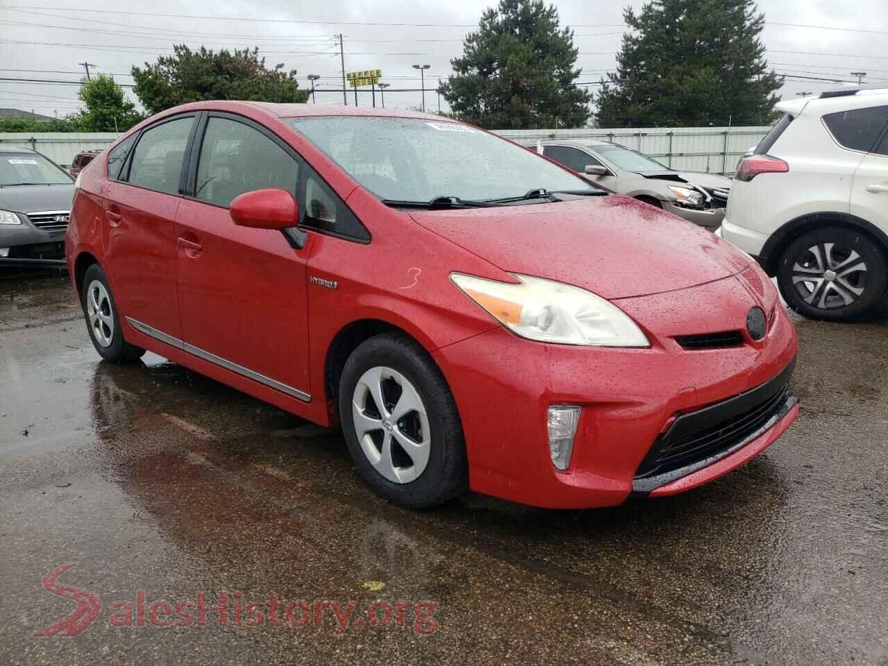 2013 TOYOTA PRIUS — VIN JTDKN3DU5D0345586