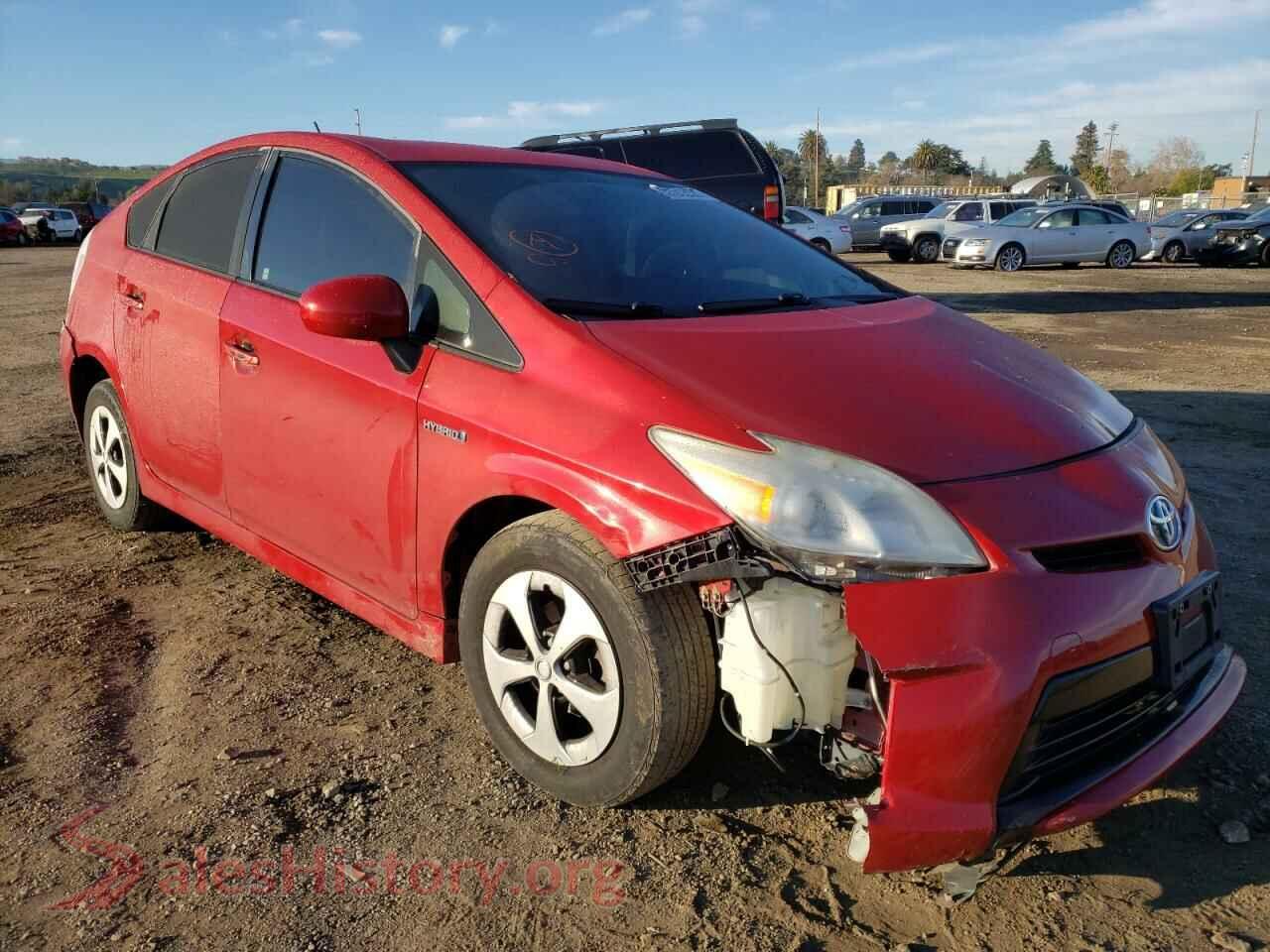 2013 TOYOTA PRIUS — VIN JTDKN3DU5D5593923