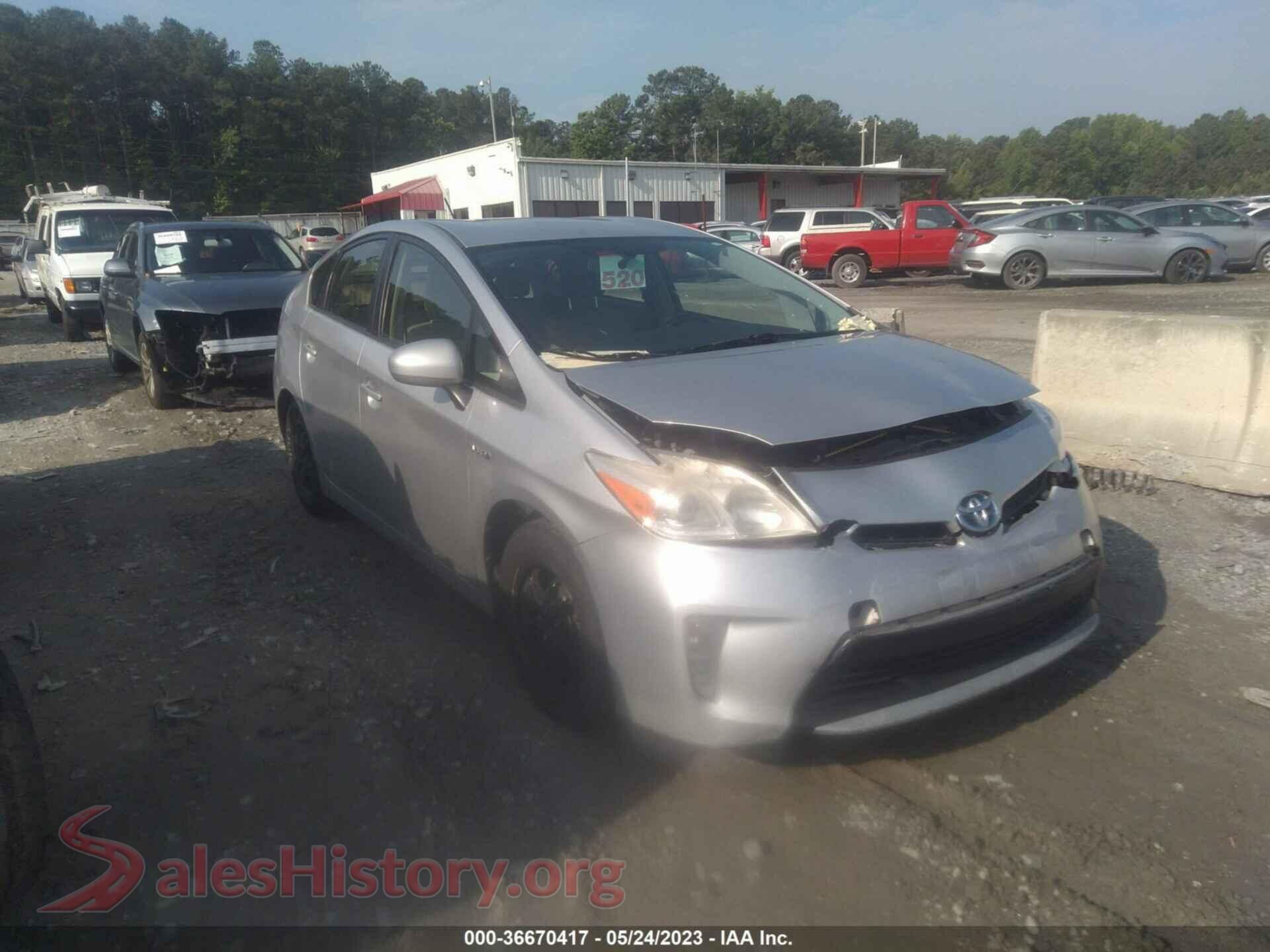2013 TOYOTA PRIUS — VIN JTDKN3DU5D5629464