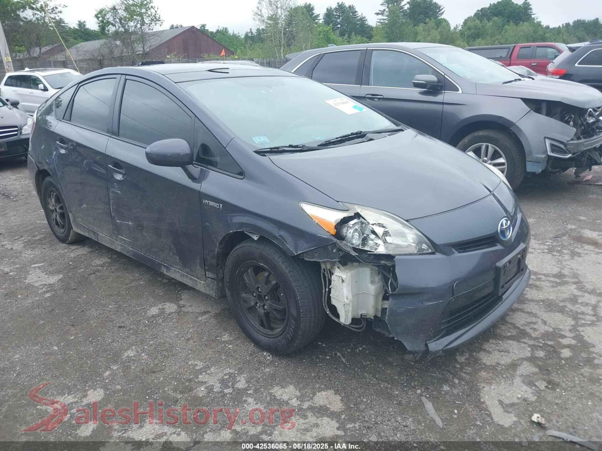 2013 TOYOTA PRIUS — VIN JTDKN3DU5D5654297