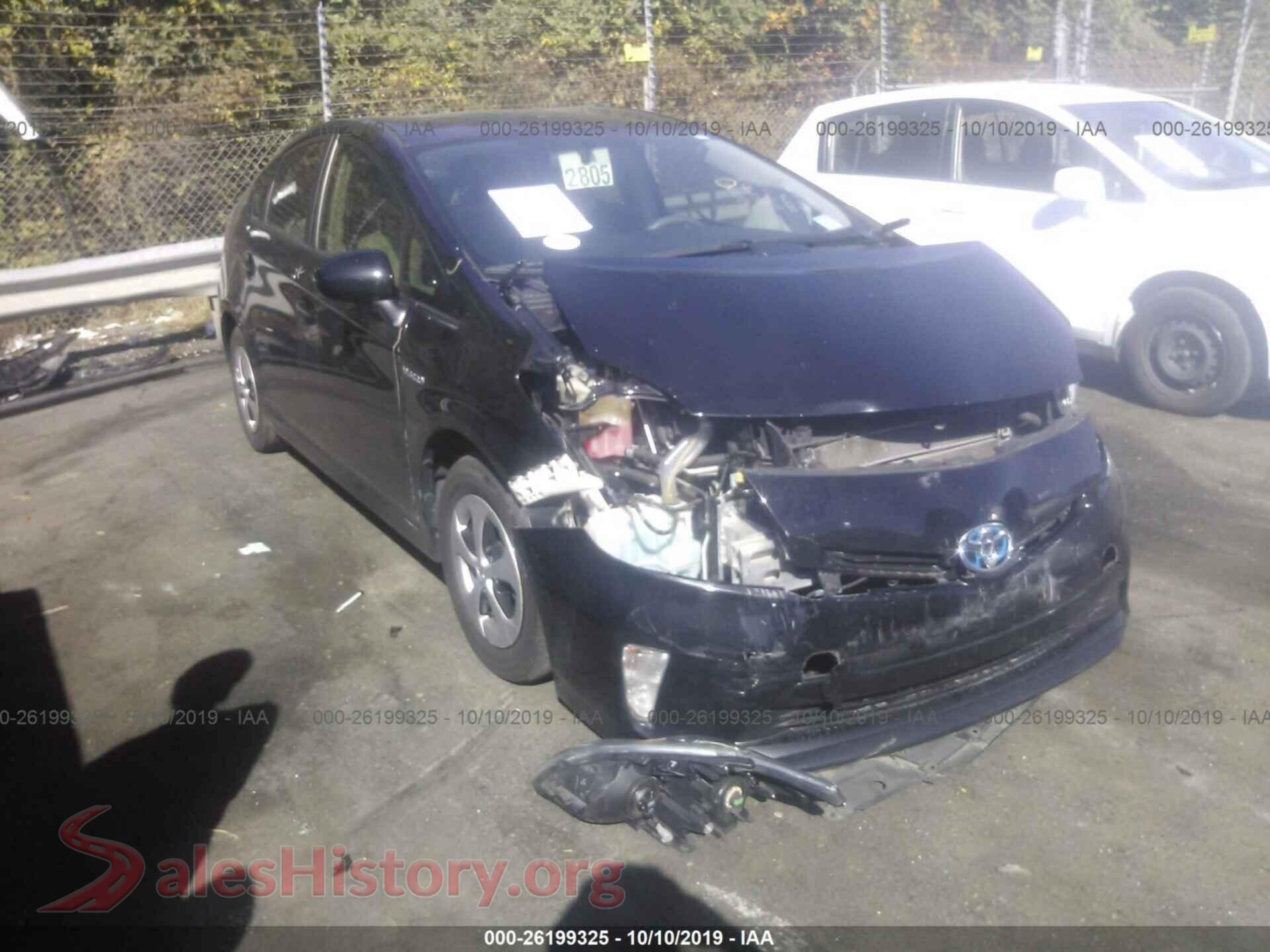 2014 TOYOTA PRIUS — VIN JTDKN3DU5E0384647