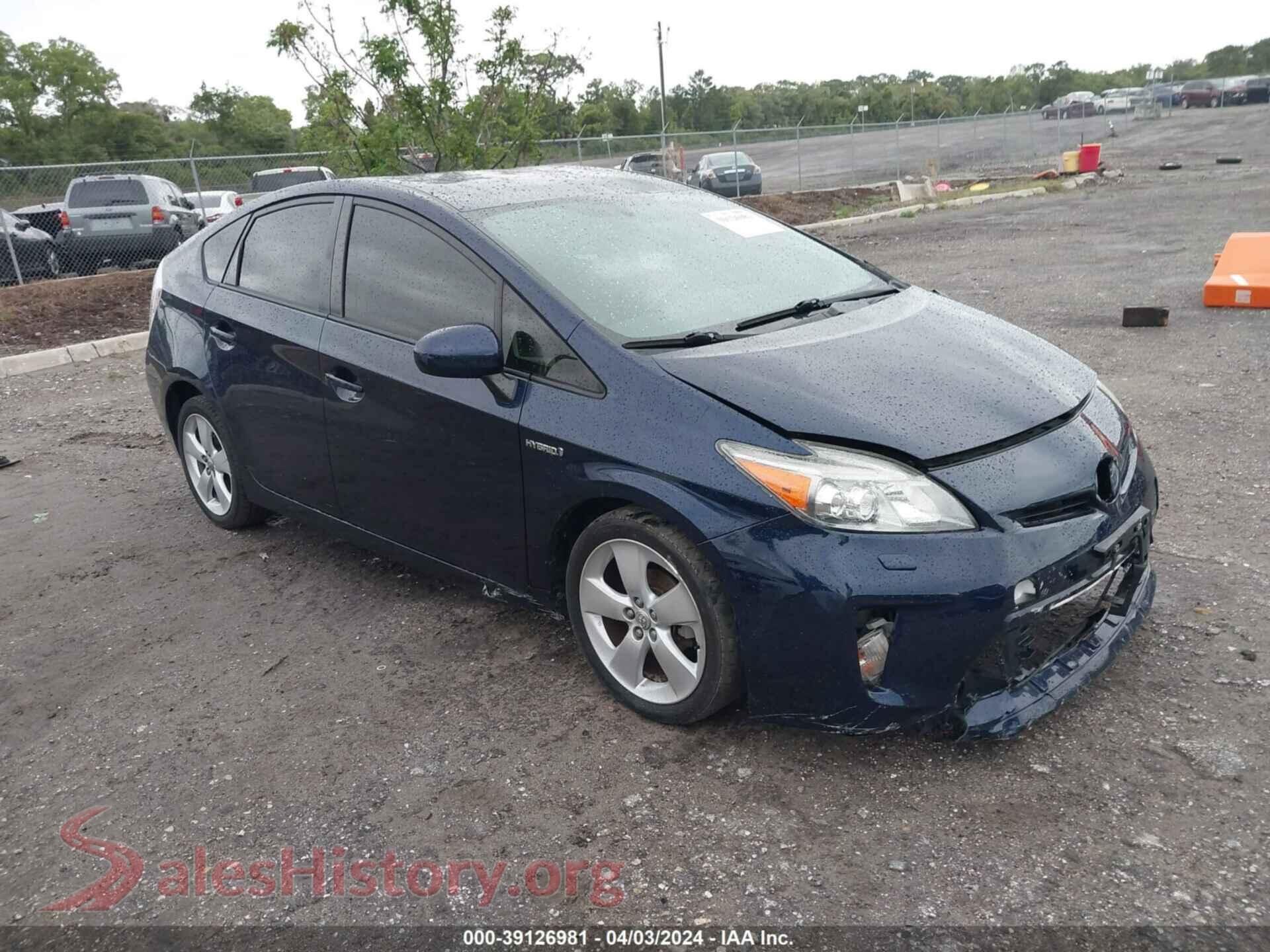 2014 TOYOTA PRIUS — VIN JTDKN3DU5E1836607