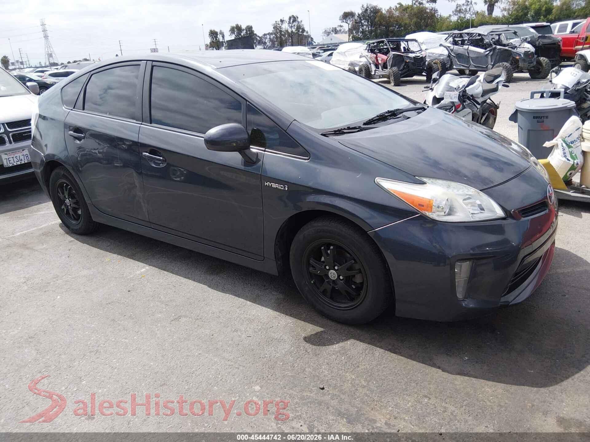 2015 TOYOTA PRIUS — VIN JTDKN3DU5F0400461