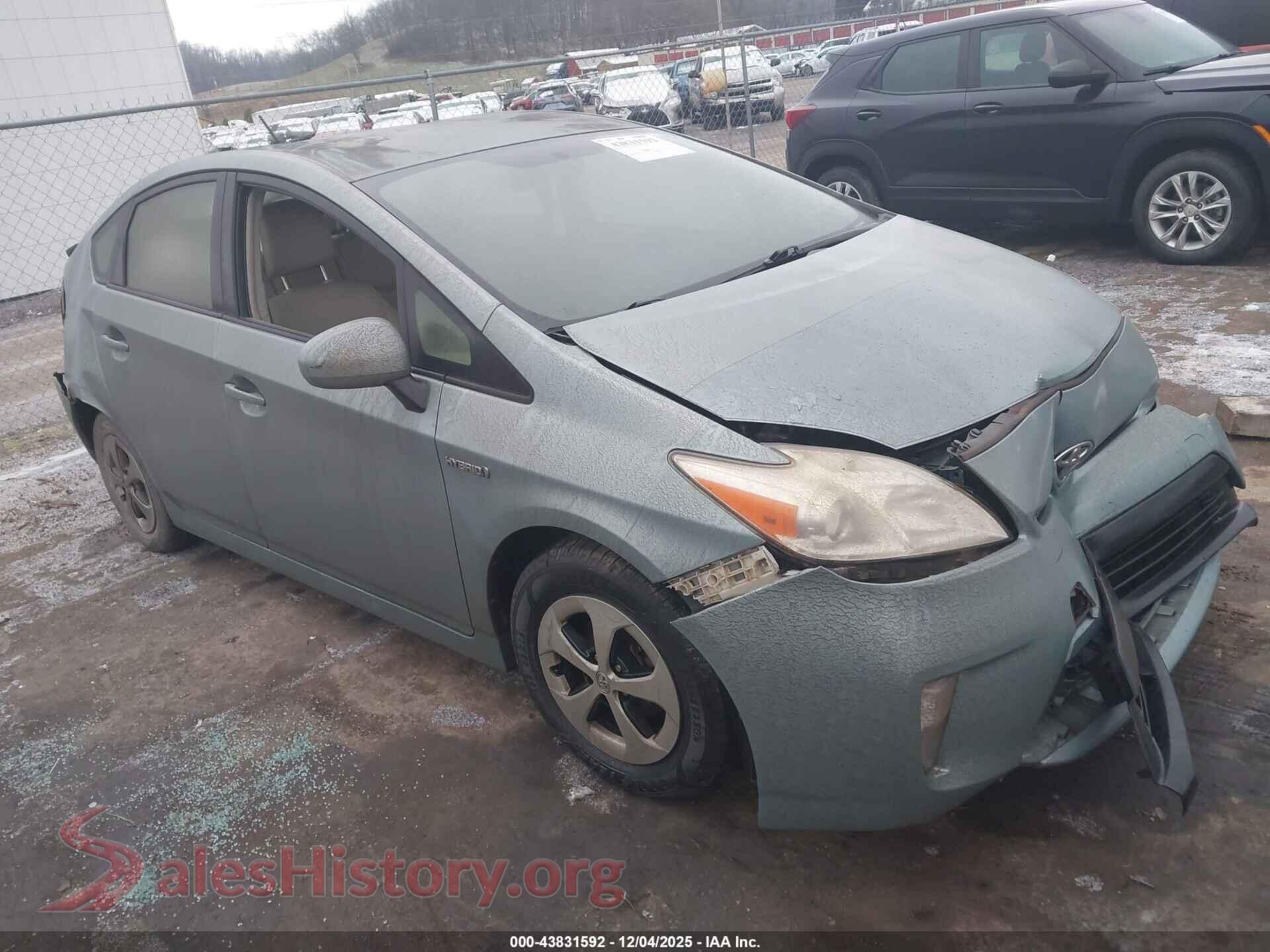 2015 TOYOTA PRIUS — VIN JTDKN3DU5F1879524