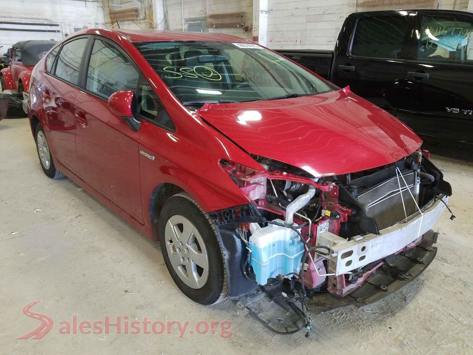 2010 TOYOTA PRIUS — VIN JTDKN3DU6A0090796