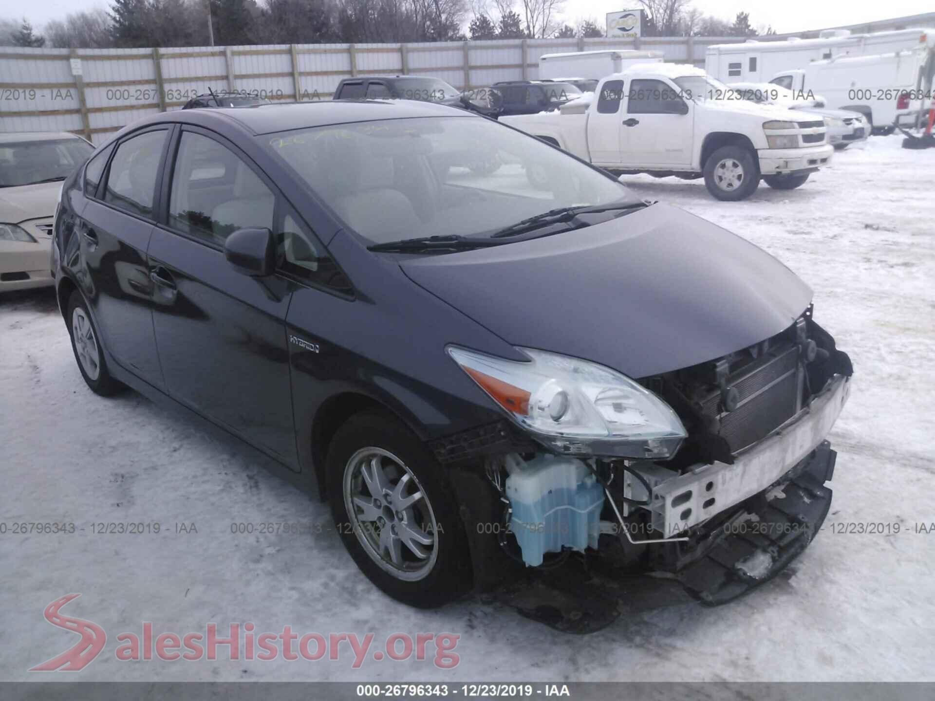 2010 TOYOTA PRIUS — VIN JTDKN3DU6A0099000