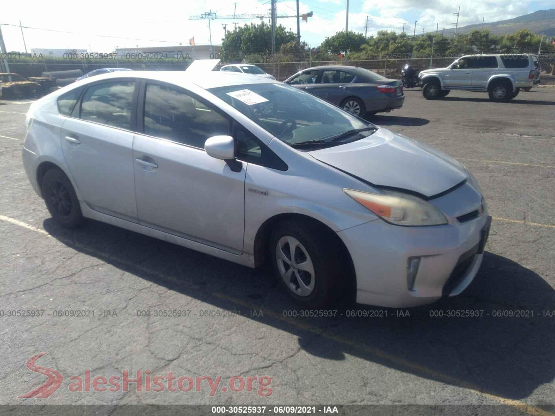 2014 TOYOTA PRIUS — VIN JTDKN3DU6E1735219