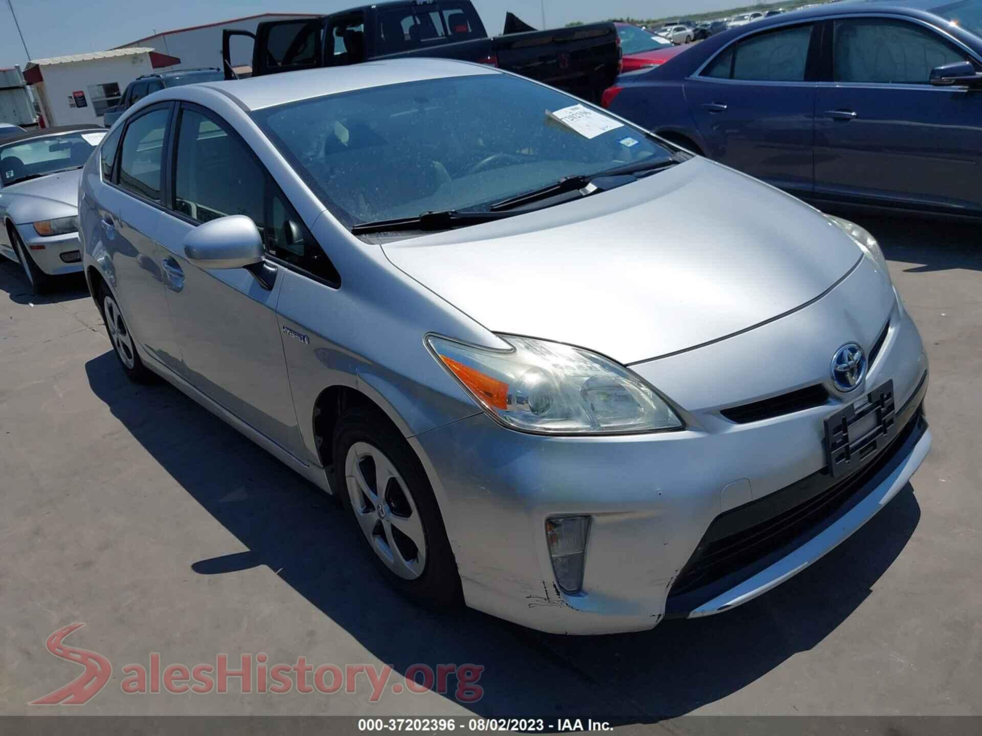 2014 TOYOTA PRIUS — VIN JTDKN3DU6E1778619