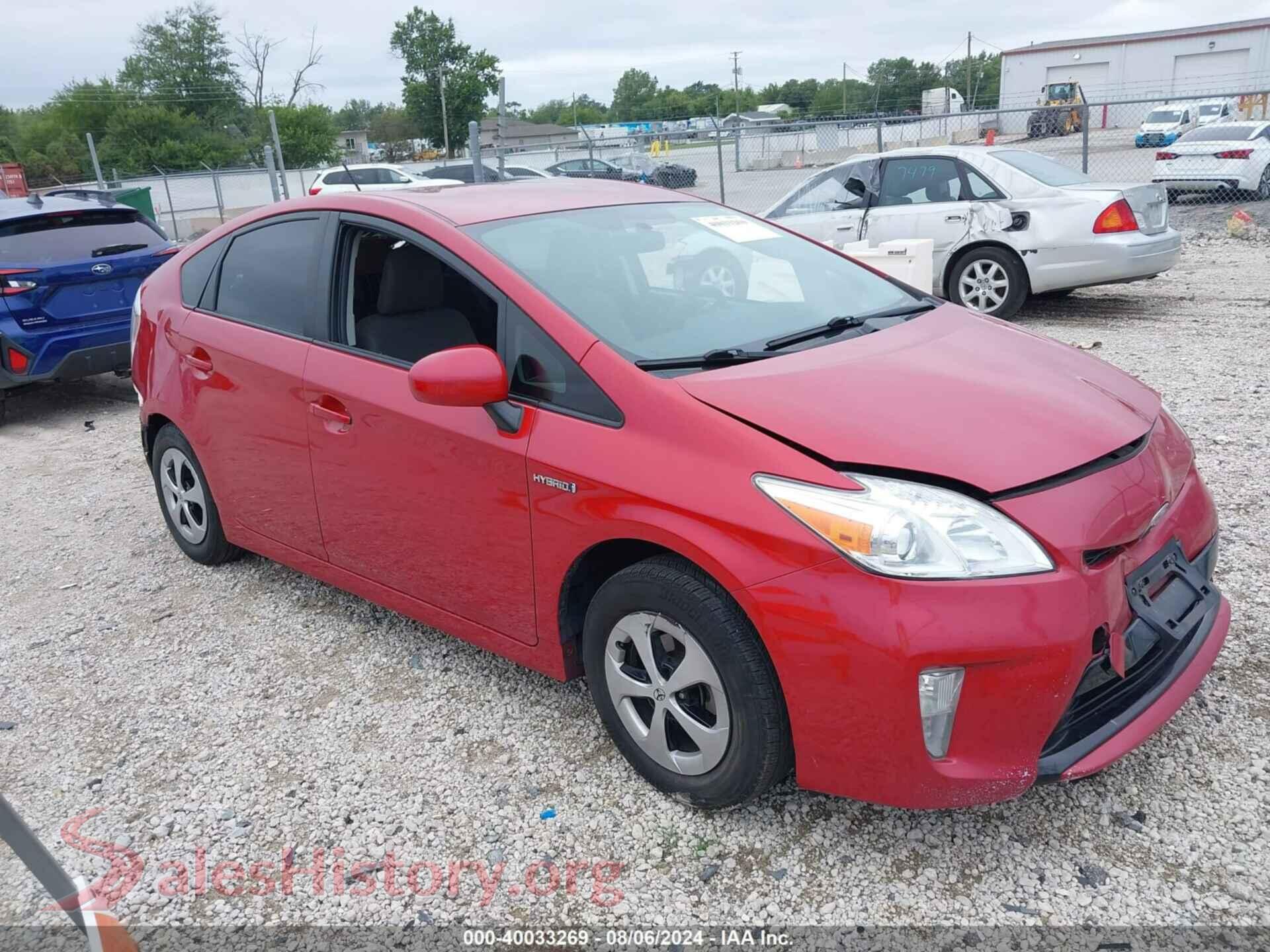 2015 TOYOTA PRIUS — VIN JTDKN3DU6F1965683