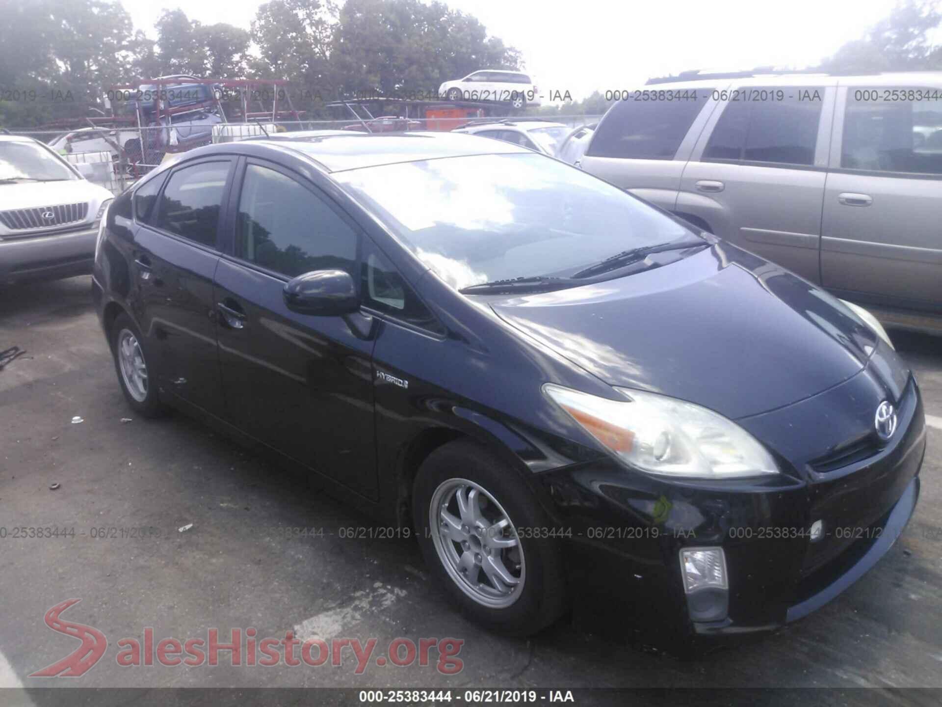 2010 TOYOTA PRIUS — VIN JTDKN3DU7A0194505