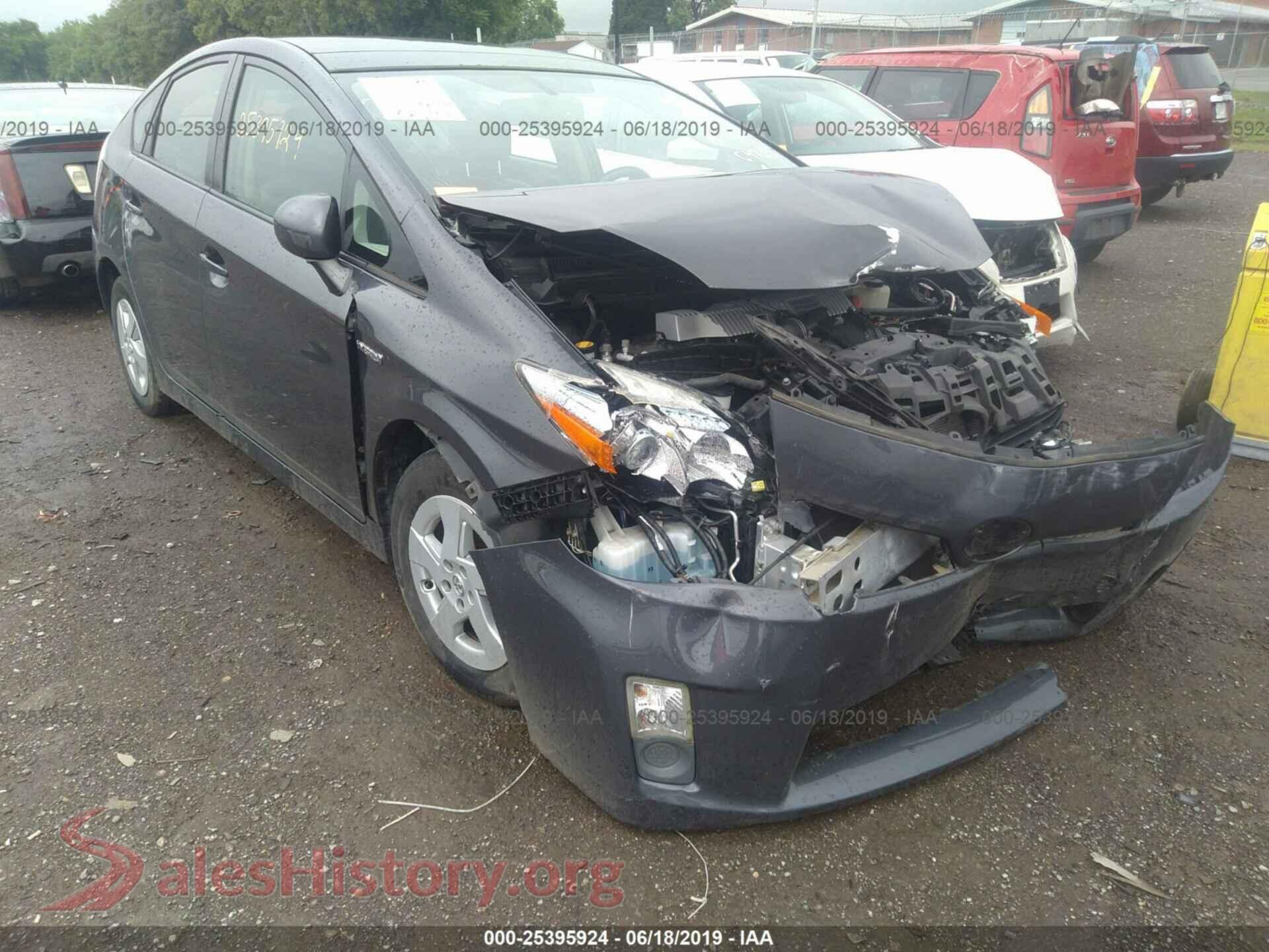2010 TOYOTA PRIUS — VIN JTDKN3DU7A5128717