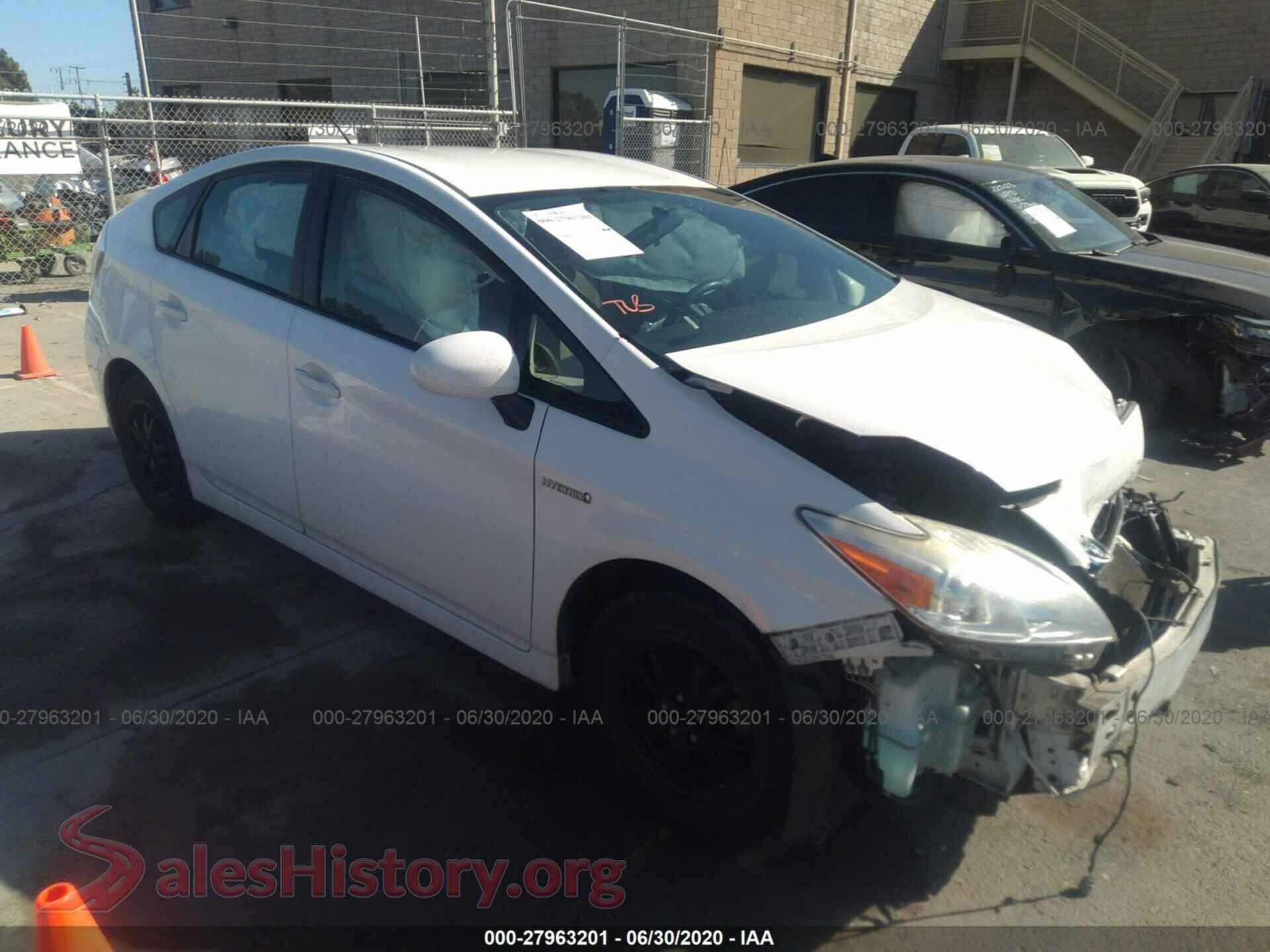 2013 TOYOTA PRIUS — VIN JTDKN3DU7D5591235