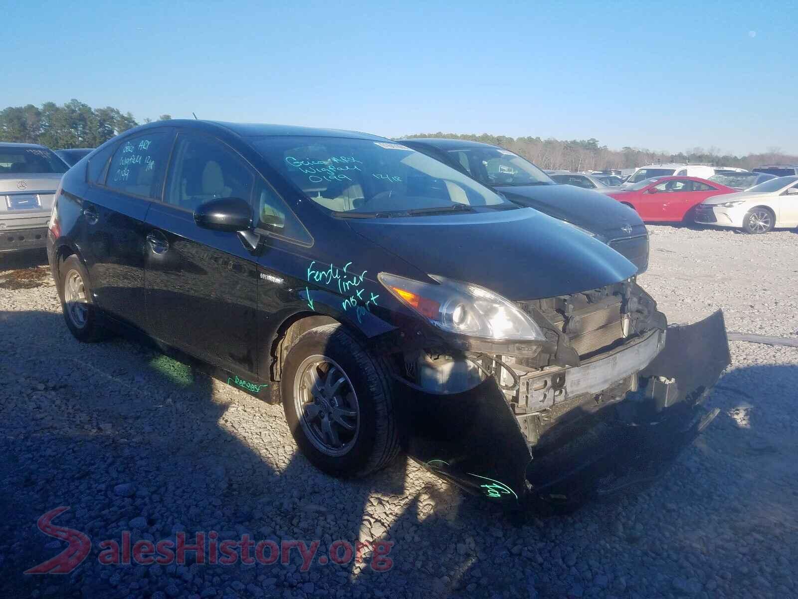 2010 TOYOTA PRIUS — VIN JTDKN3DU8A0008857